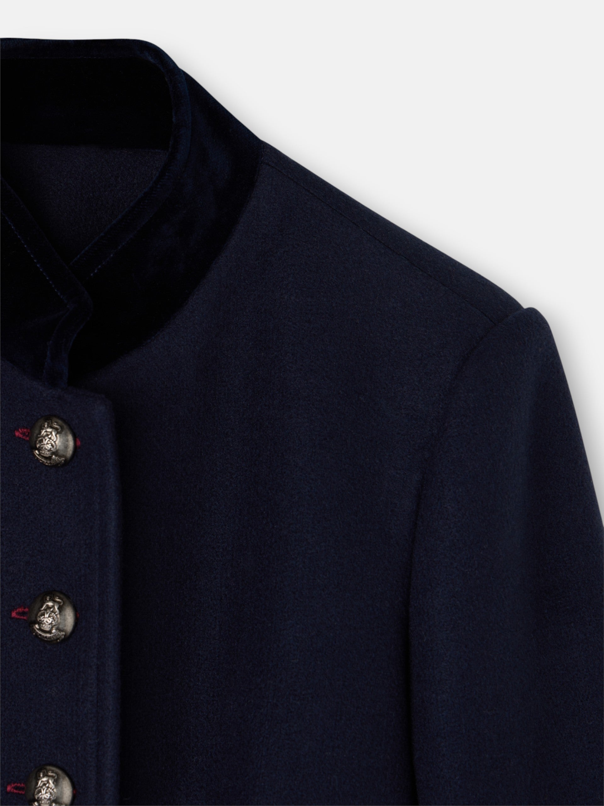Long navy blue sailor coat