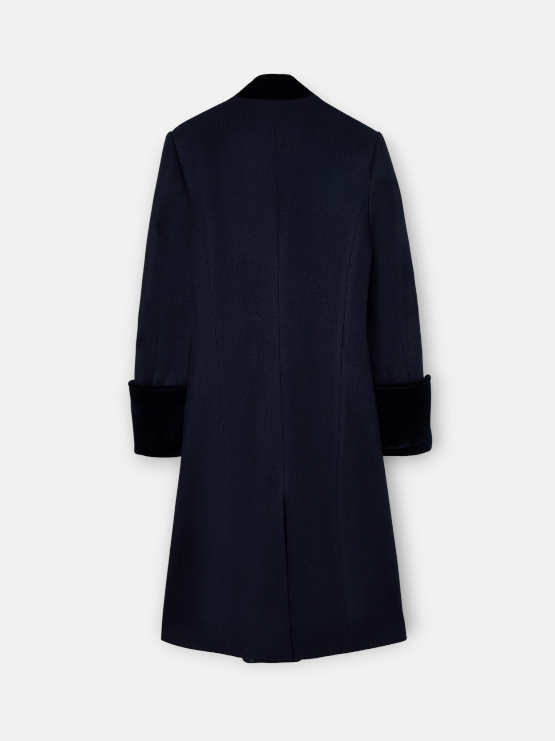 Long navy blue sailor coat
