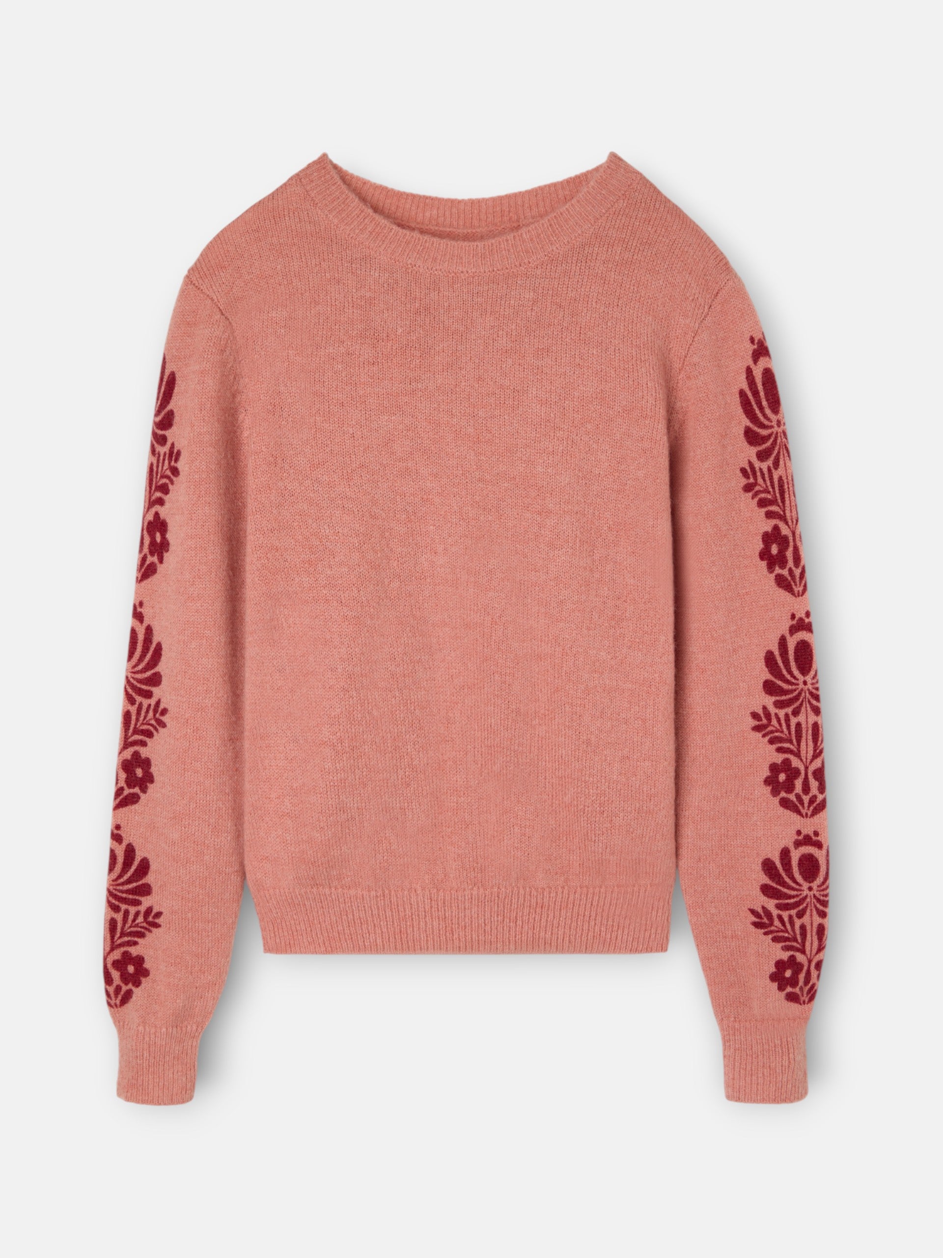 jersey rose à imprimé floral