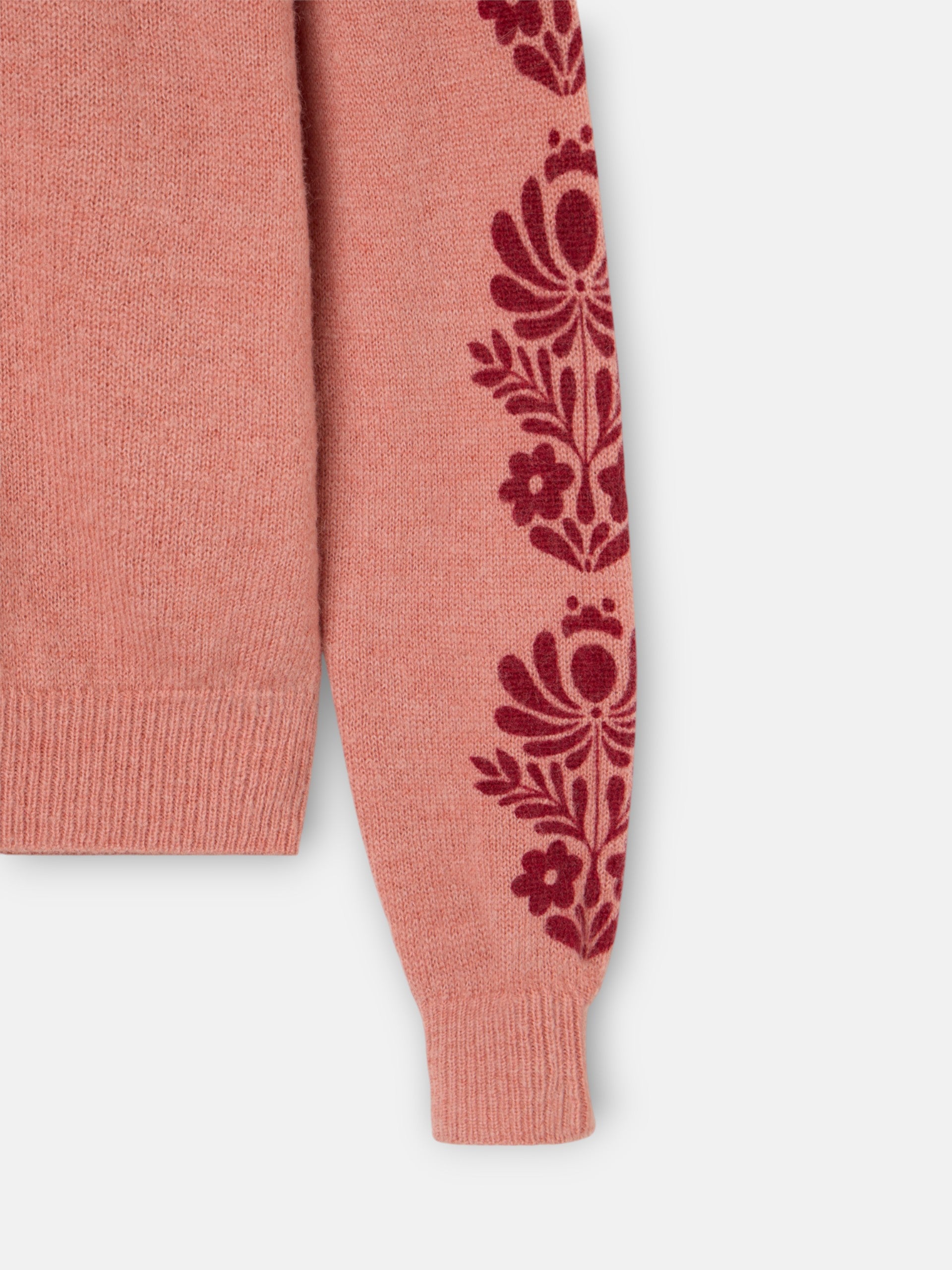 jersey rose à imprimé floral