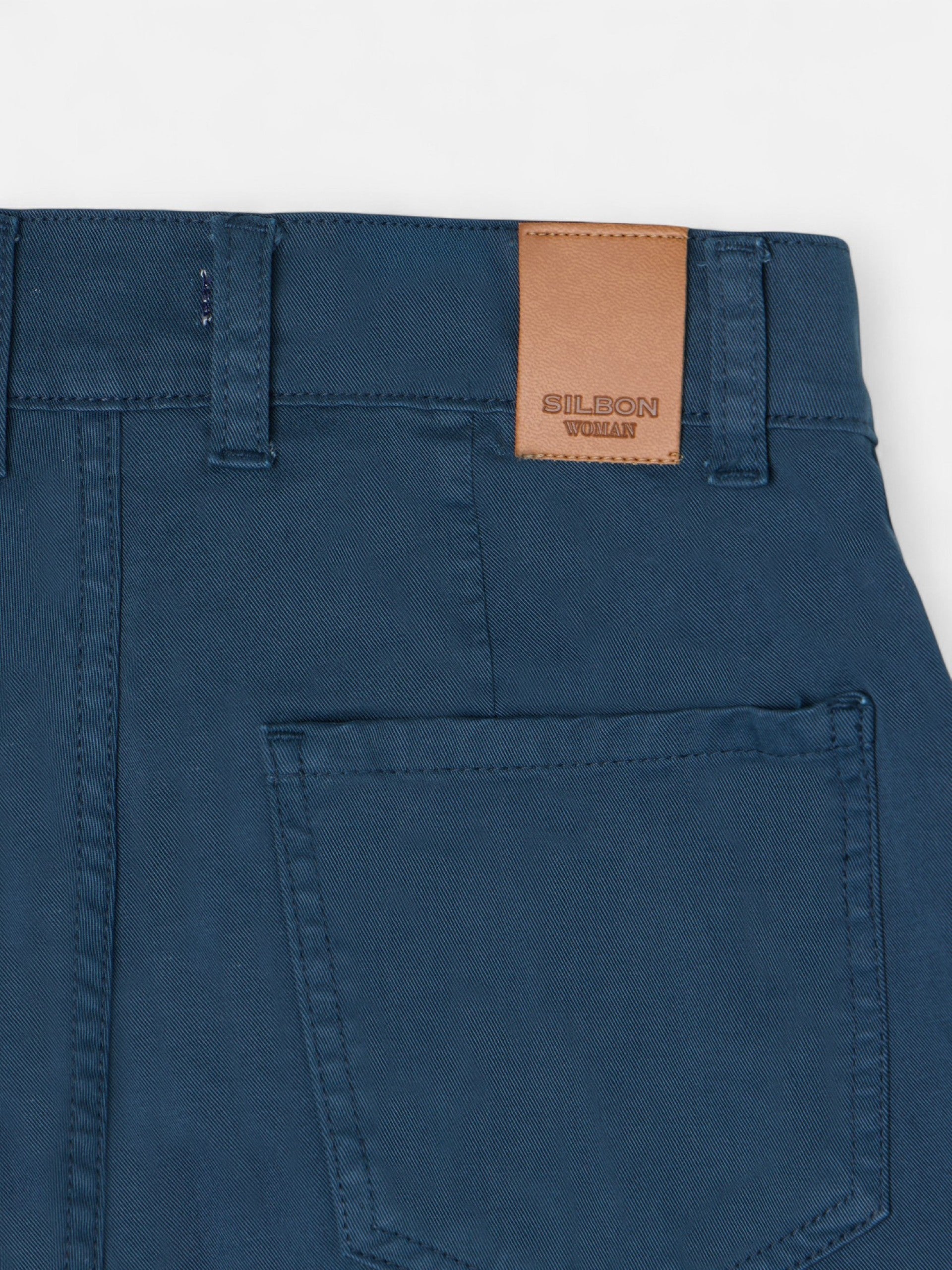 Pantalon cargo azul