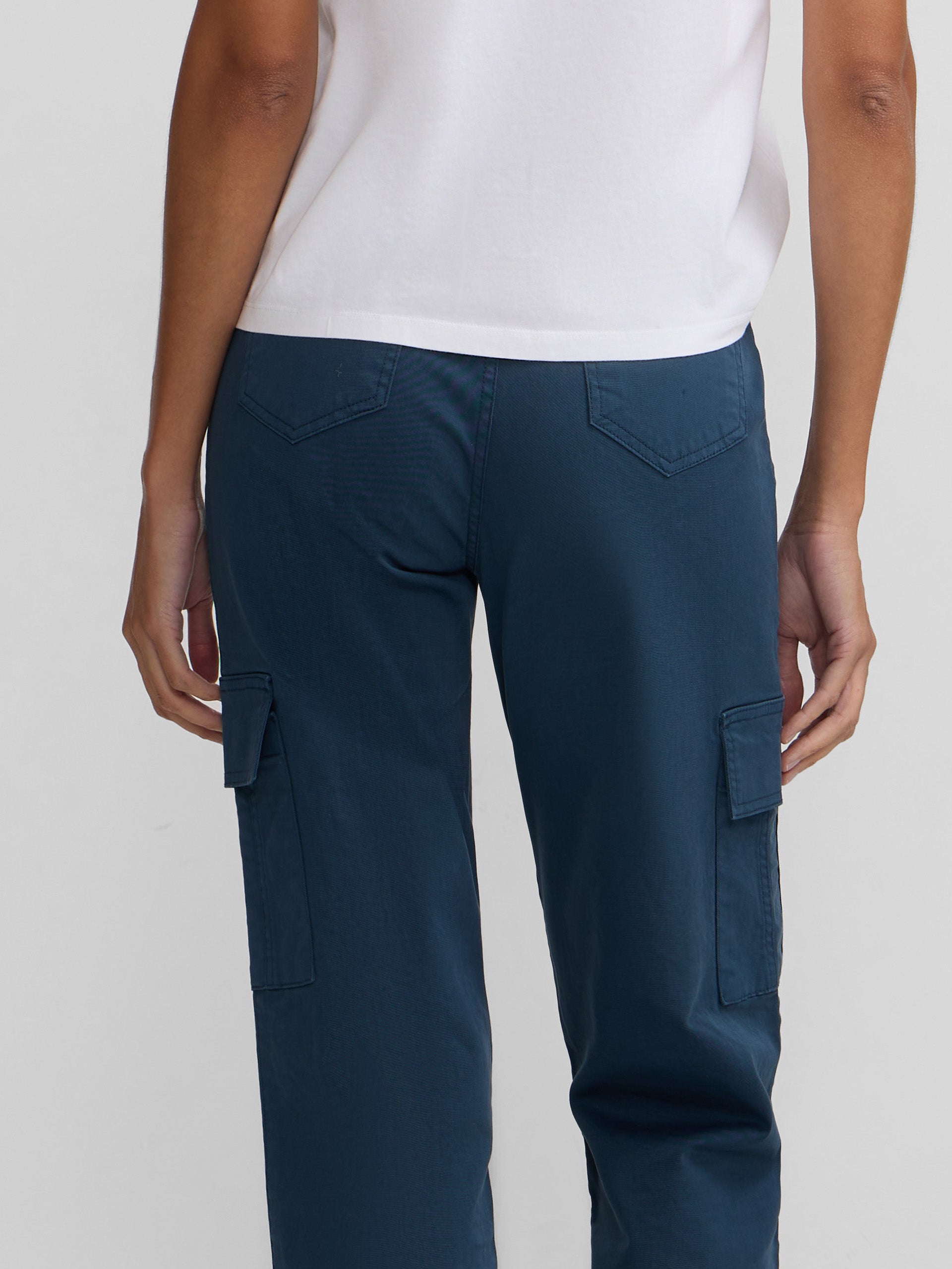 Pantalon cargo azul