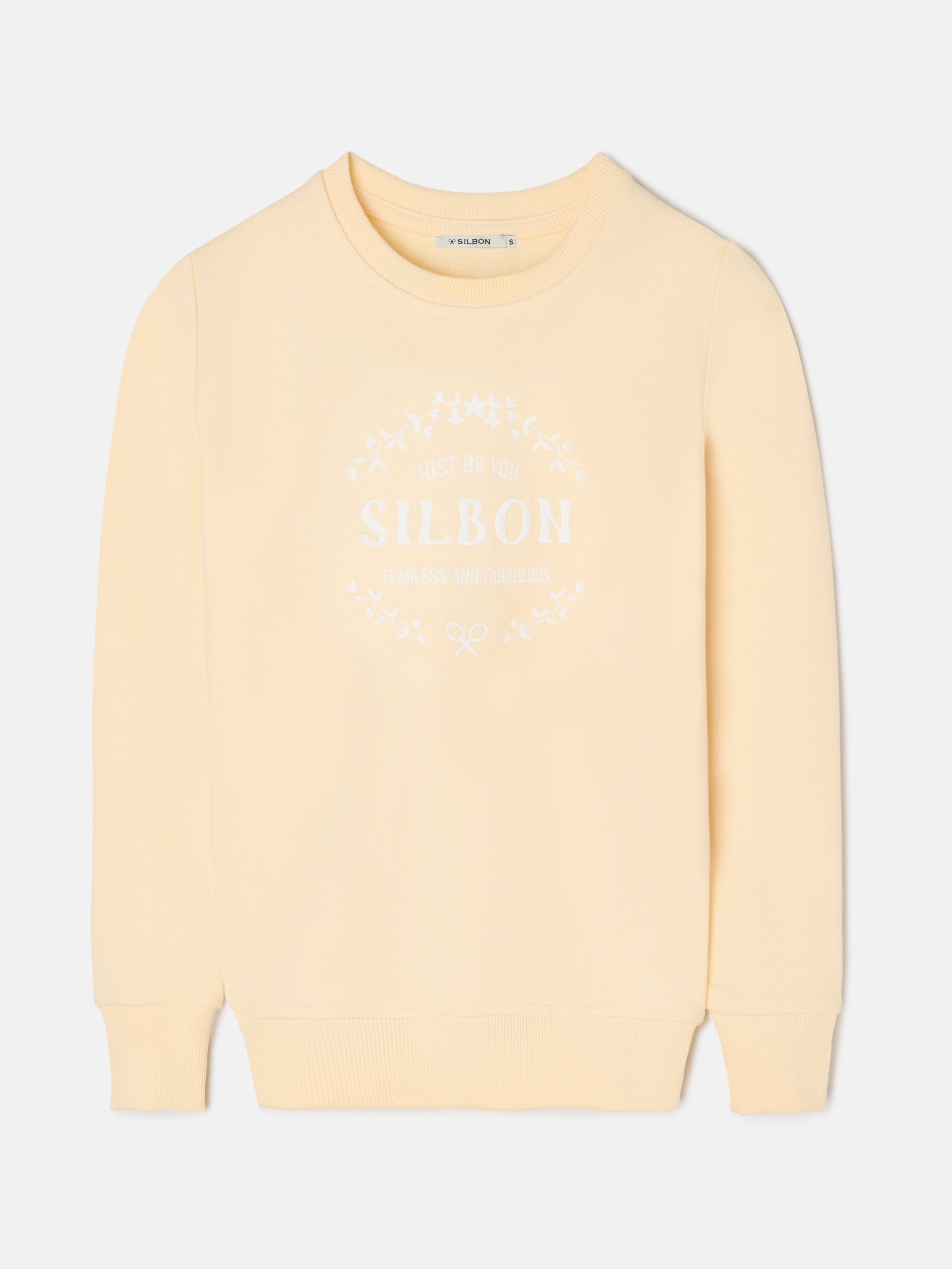 Sweatshirt mulher Silbon Be You amarela