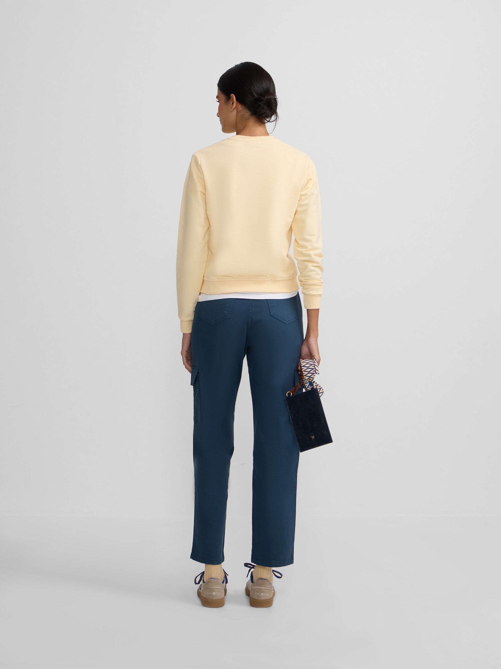 Sweatshirt mulher Silbon Be You amarela