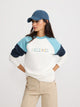 Sudadera woman letras colores azules