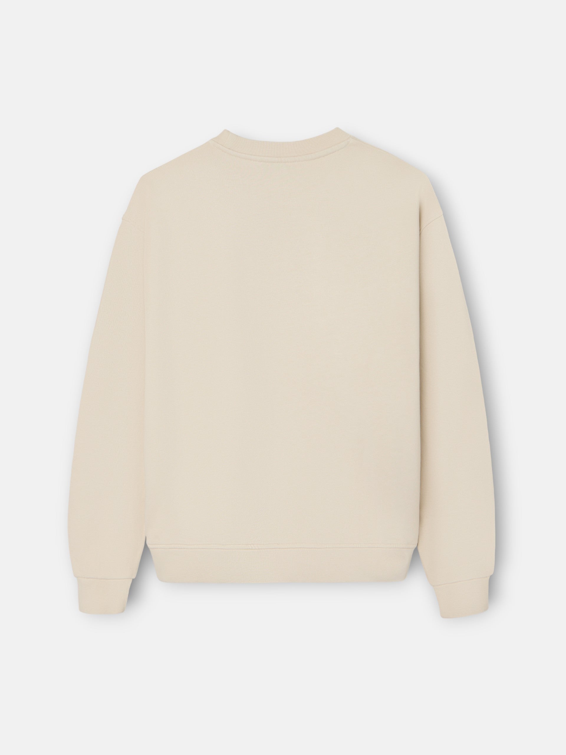 Sweatshirt woman signature bege