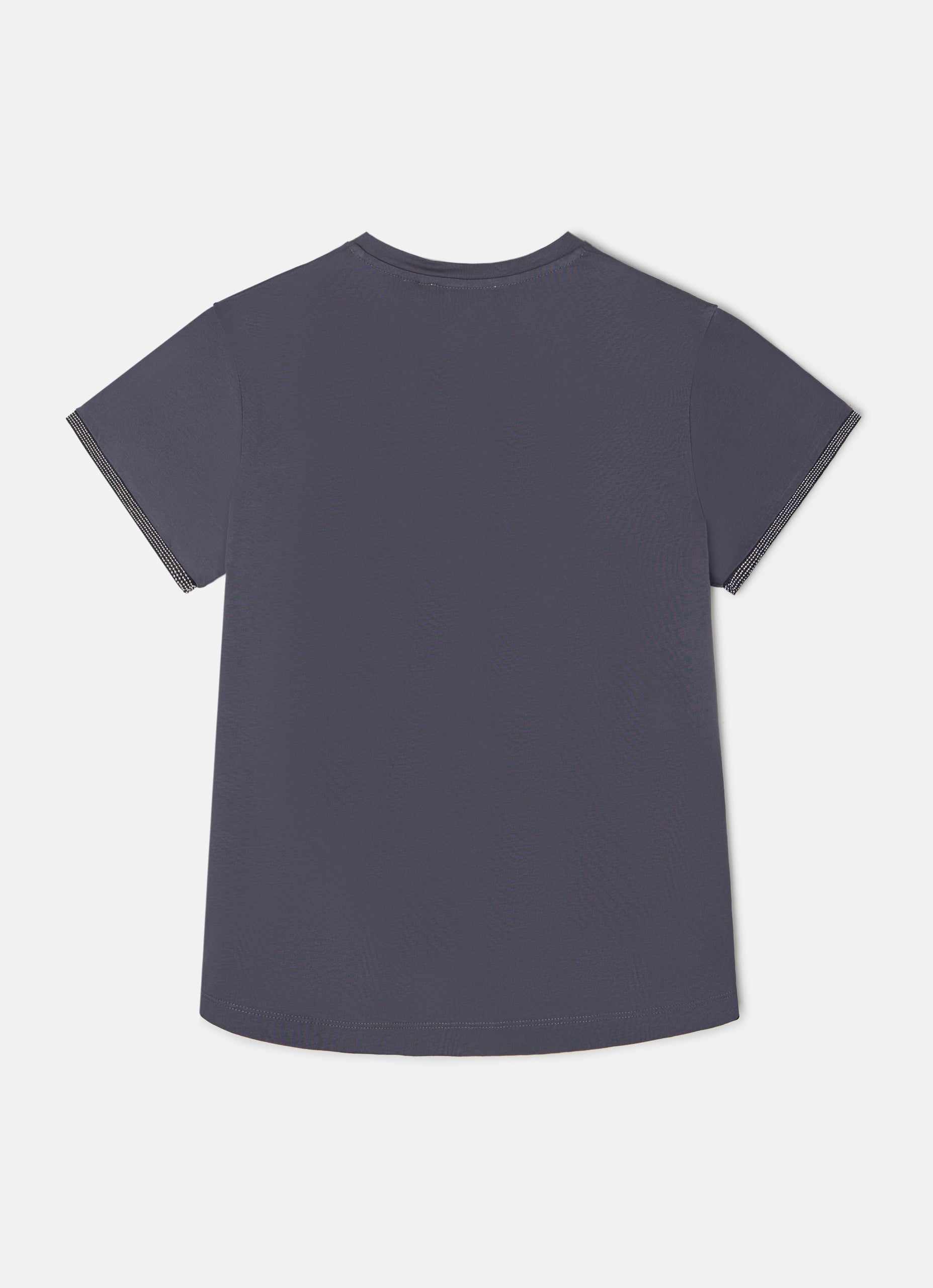 Black women's knotted neck t-shirt