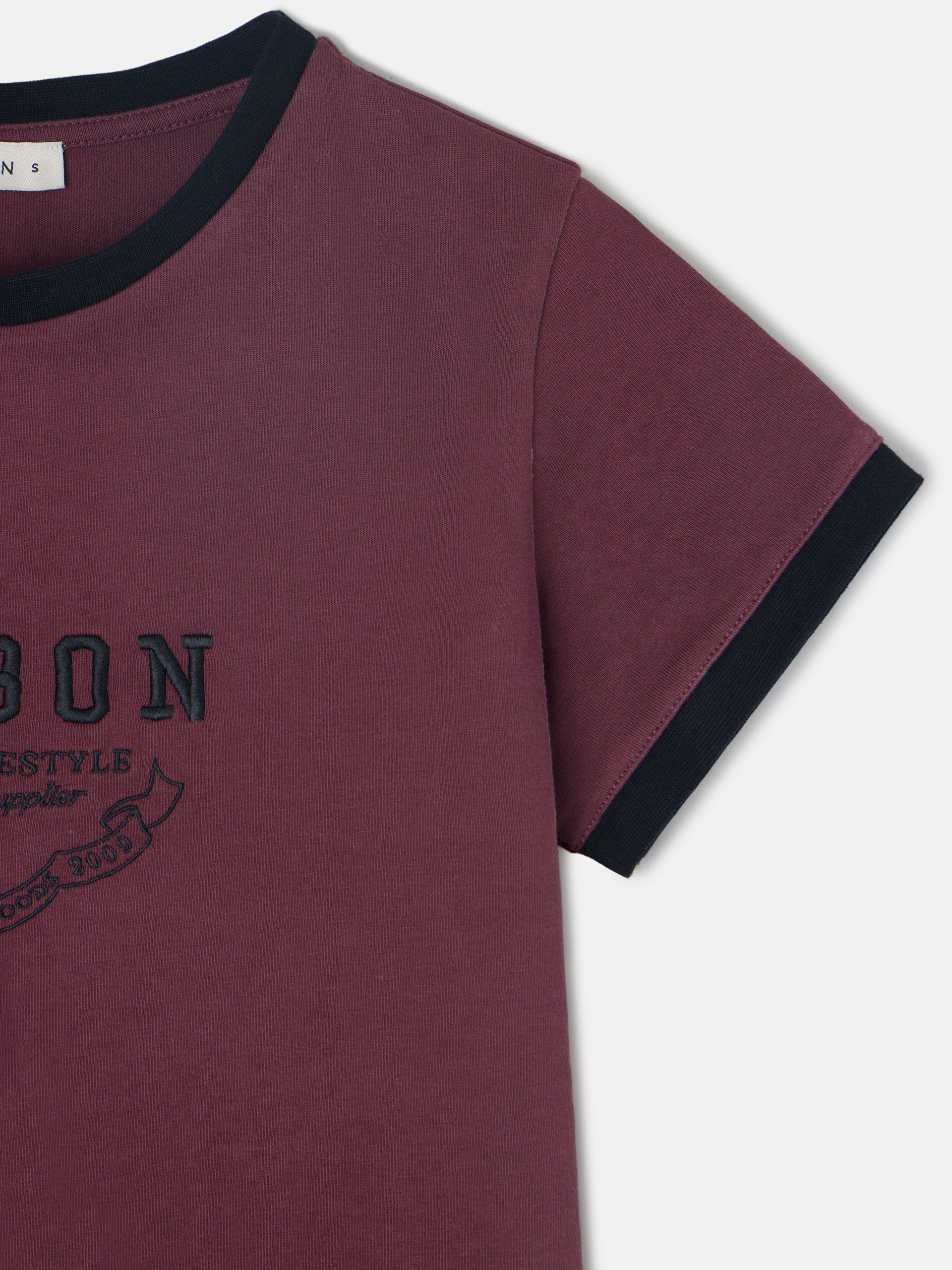 Camisola mulher Silbon varsity bordô