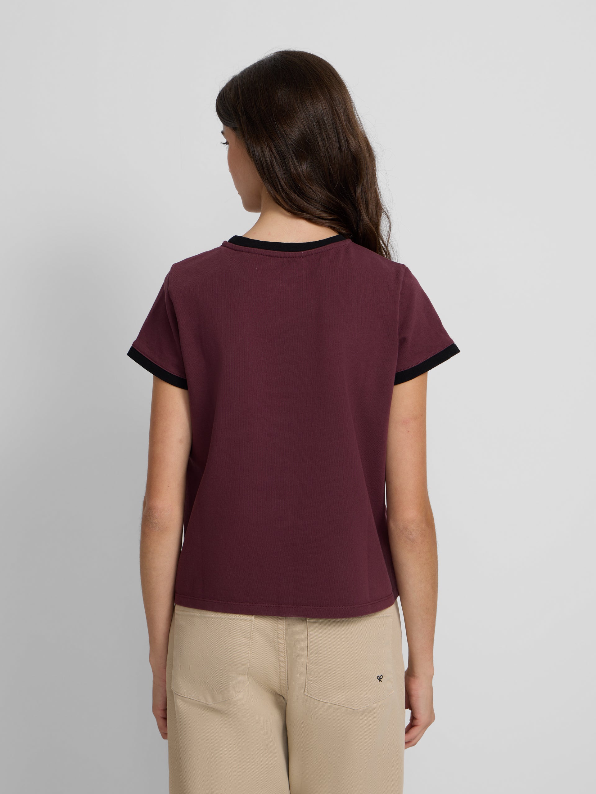 Camisola mulher Silbon varsity bordô