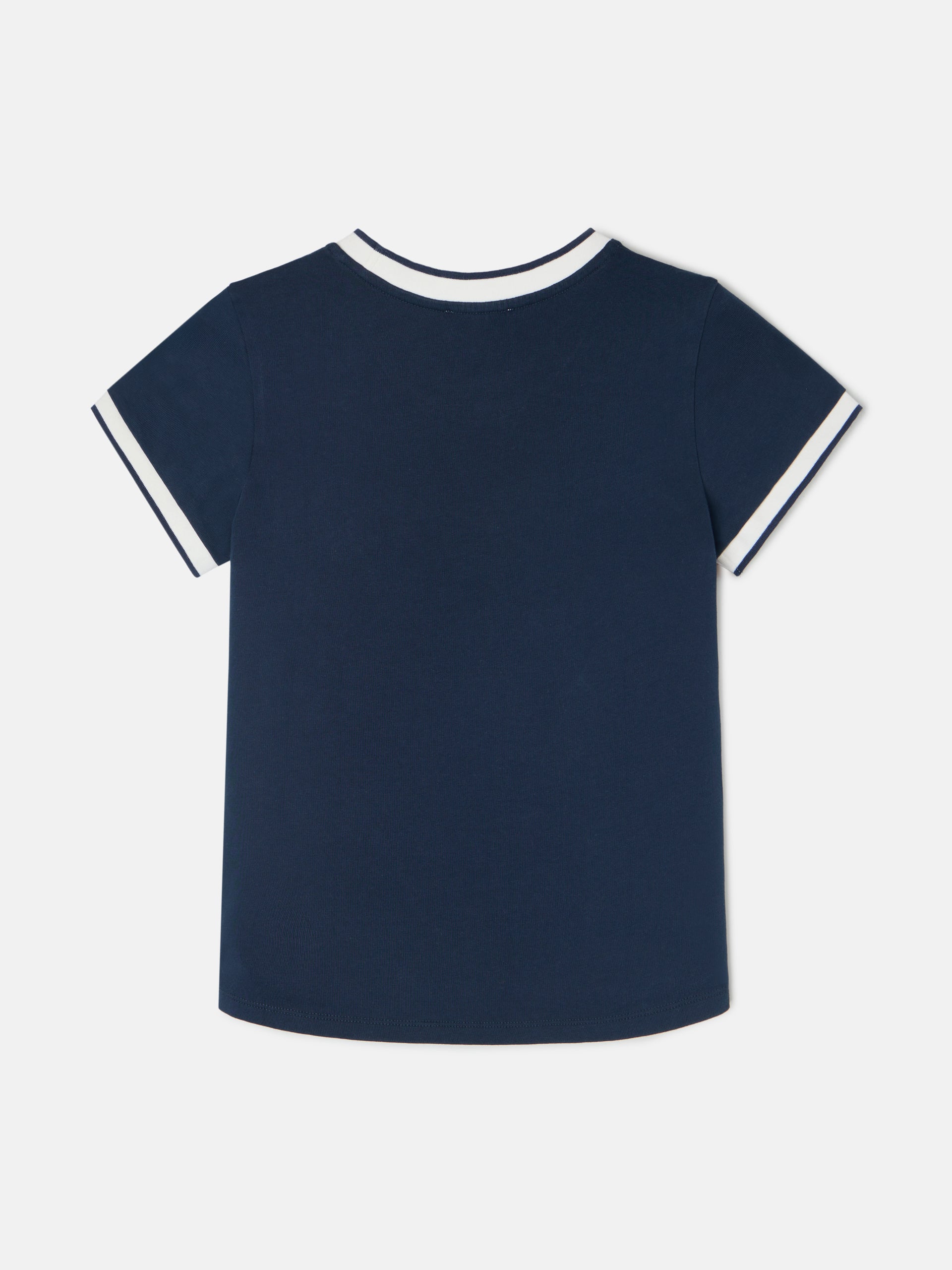 T-shirt mulher varsity azul-marinho