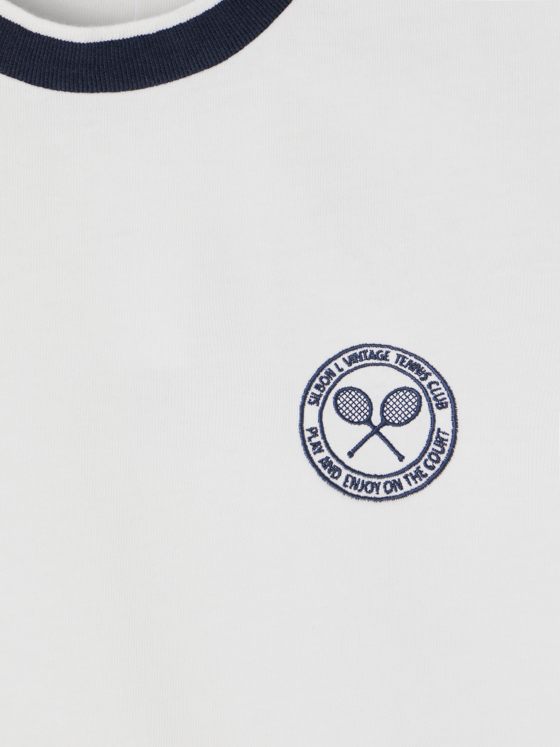 Camiseta woman varsity blanca