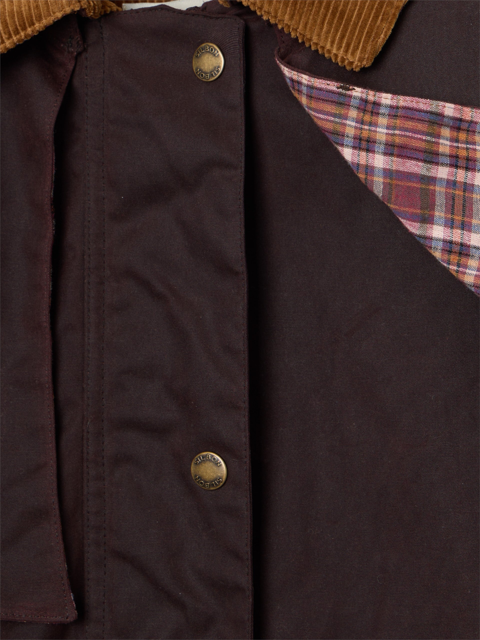 Parka larga encerada marron