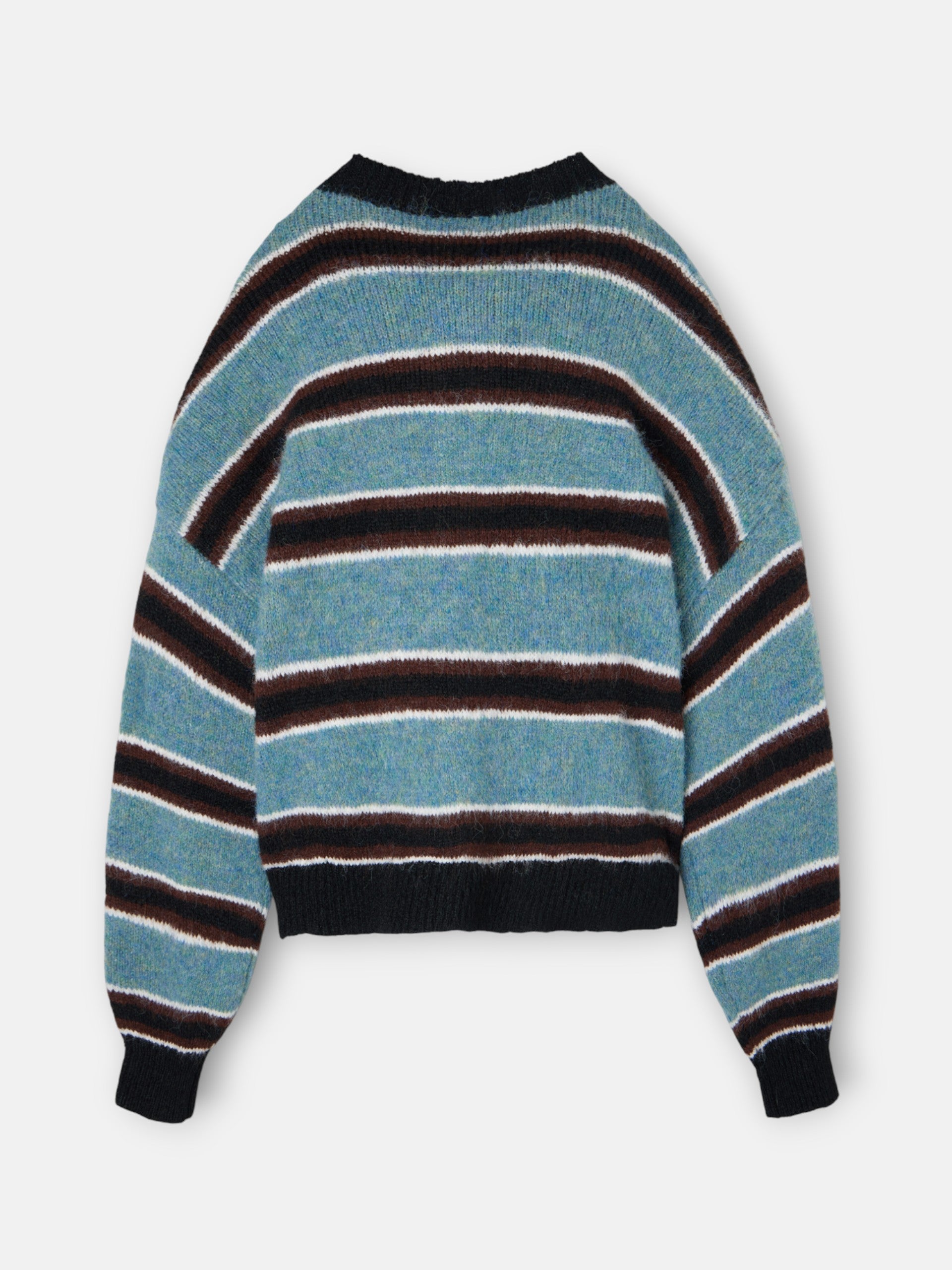 Jersey botones rayas azul y negro