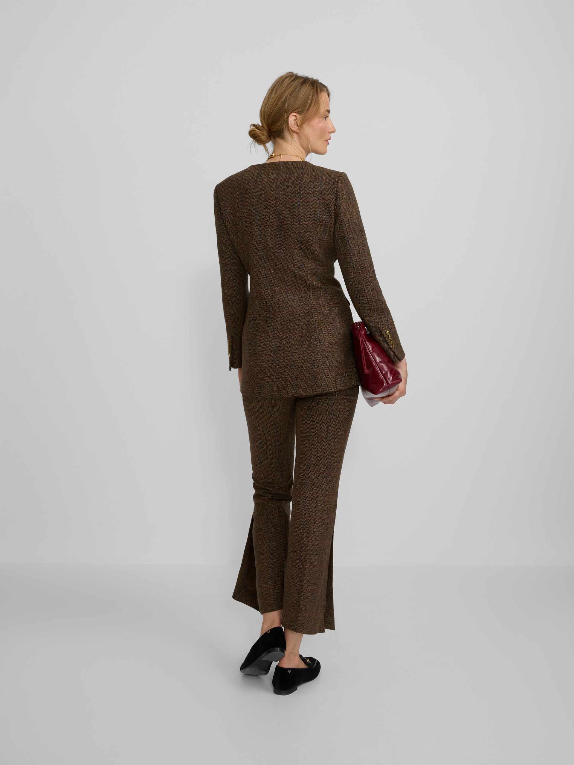 Americana espiga marrones