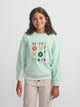 Sudadera girl fun and peace verde