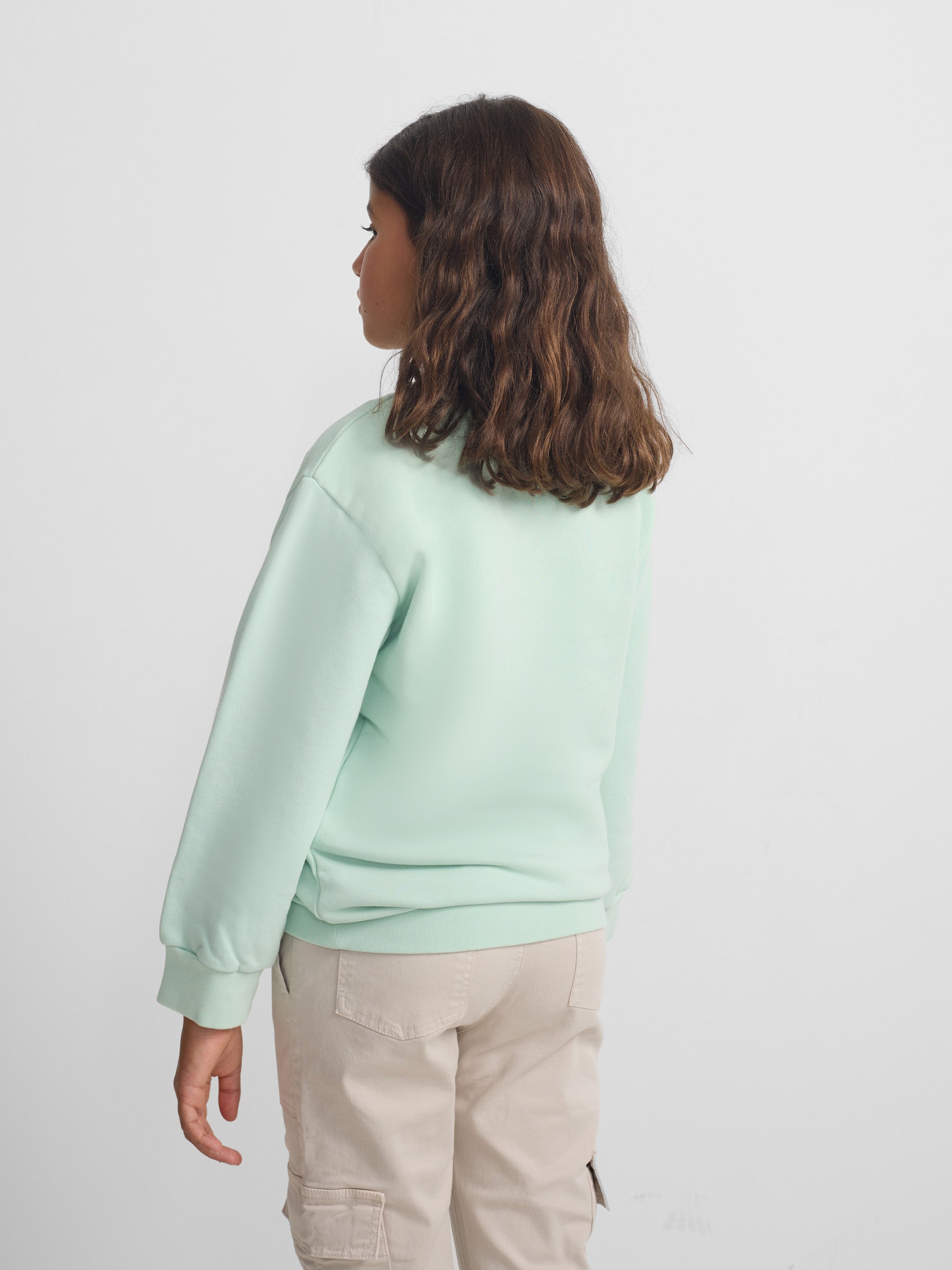 Sudadera girl fun and peace verde