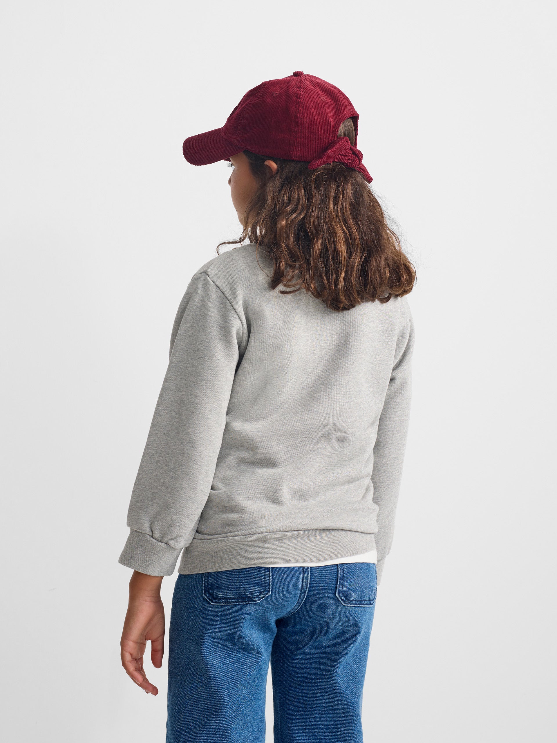 Sudadera girl wonderful love gris