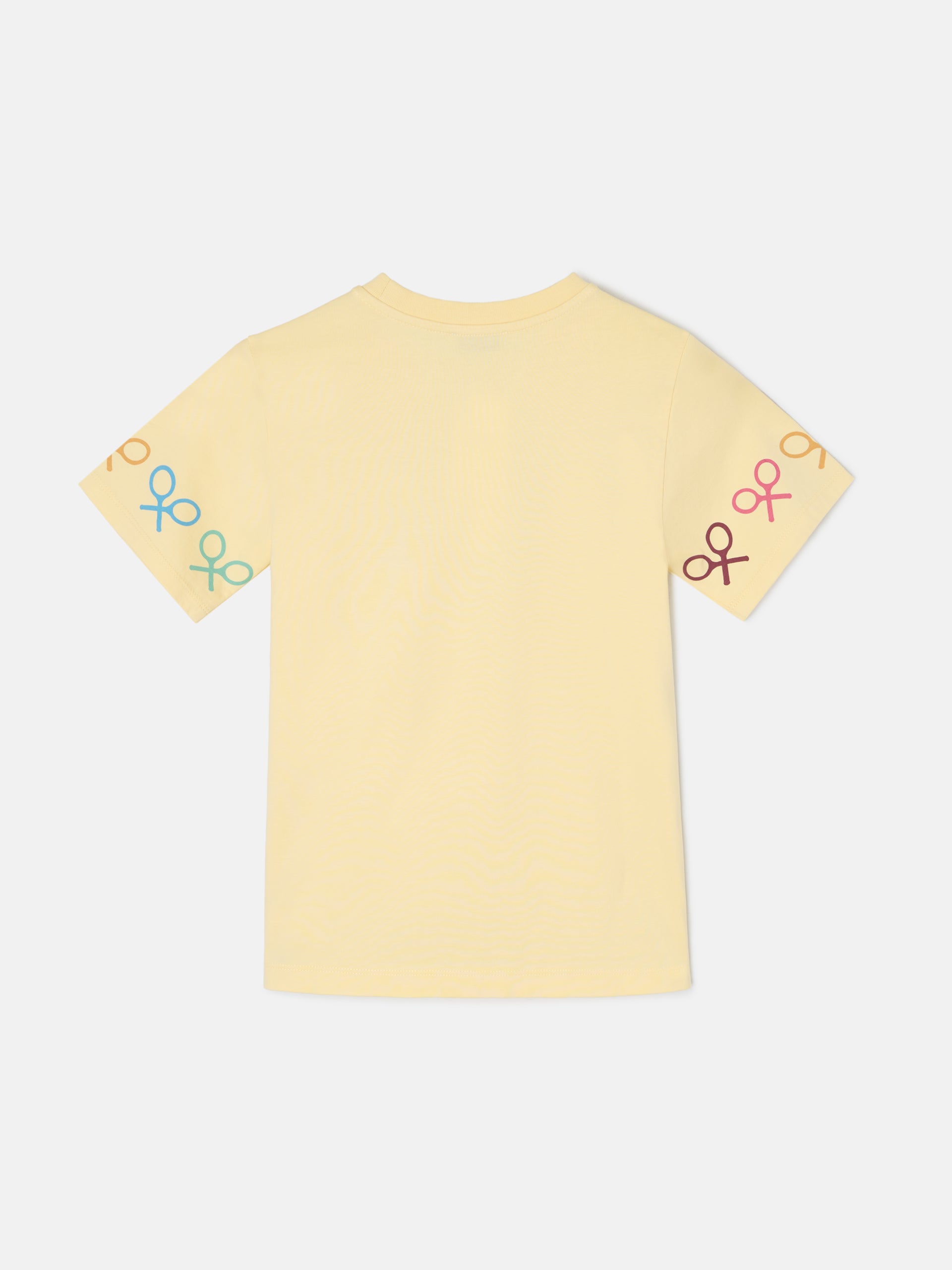 Camiseta girl raquetas multicolor amarilla