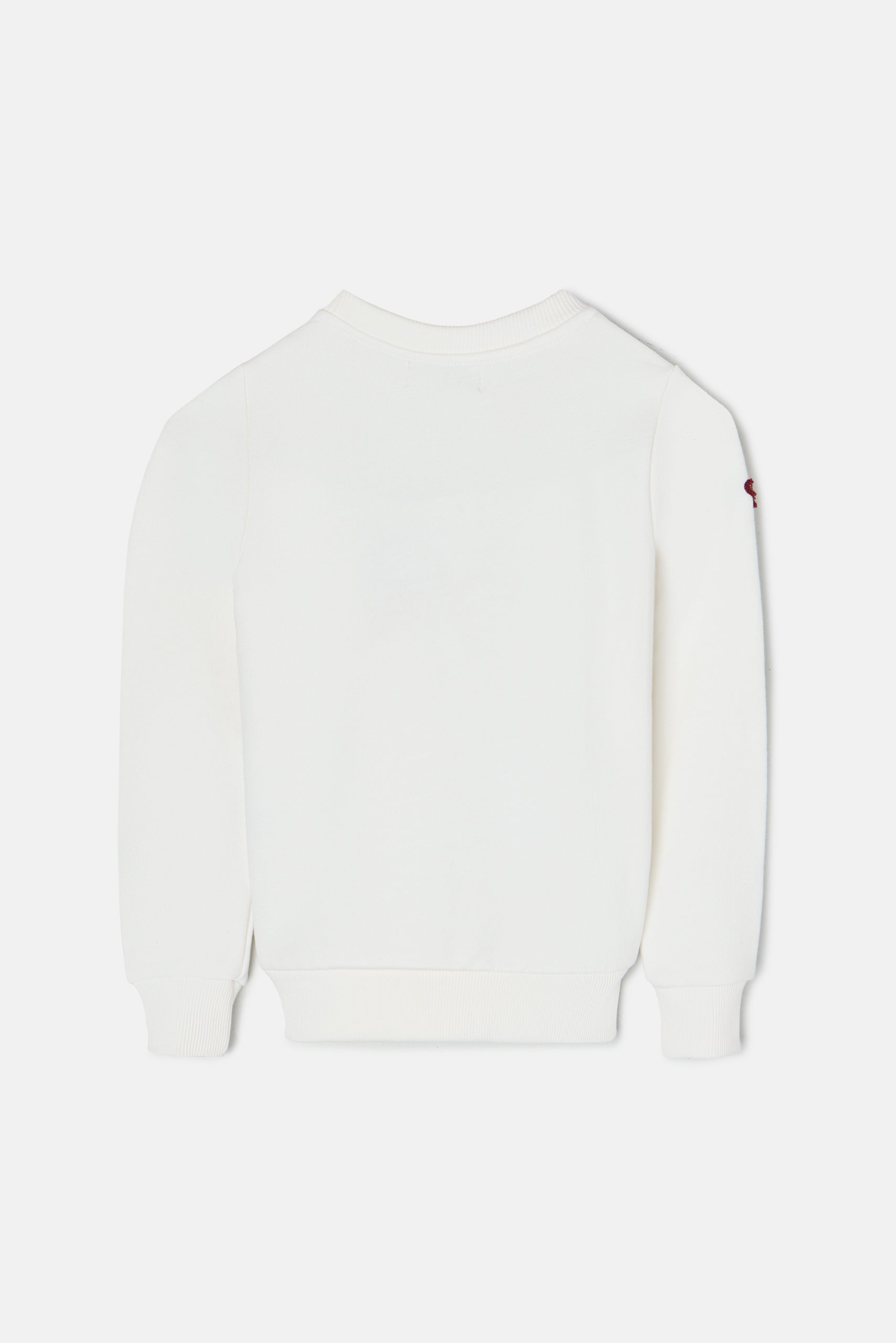 Sweatshirt girl letras silbon cru