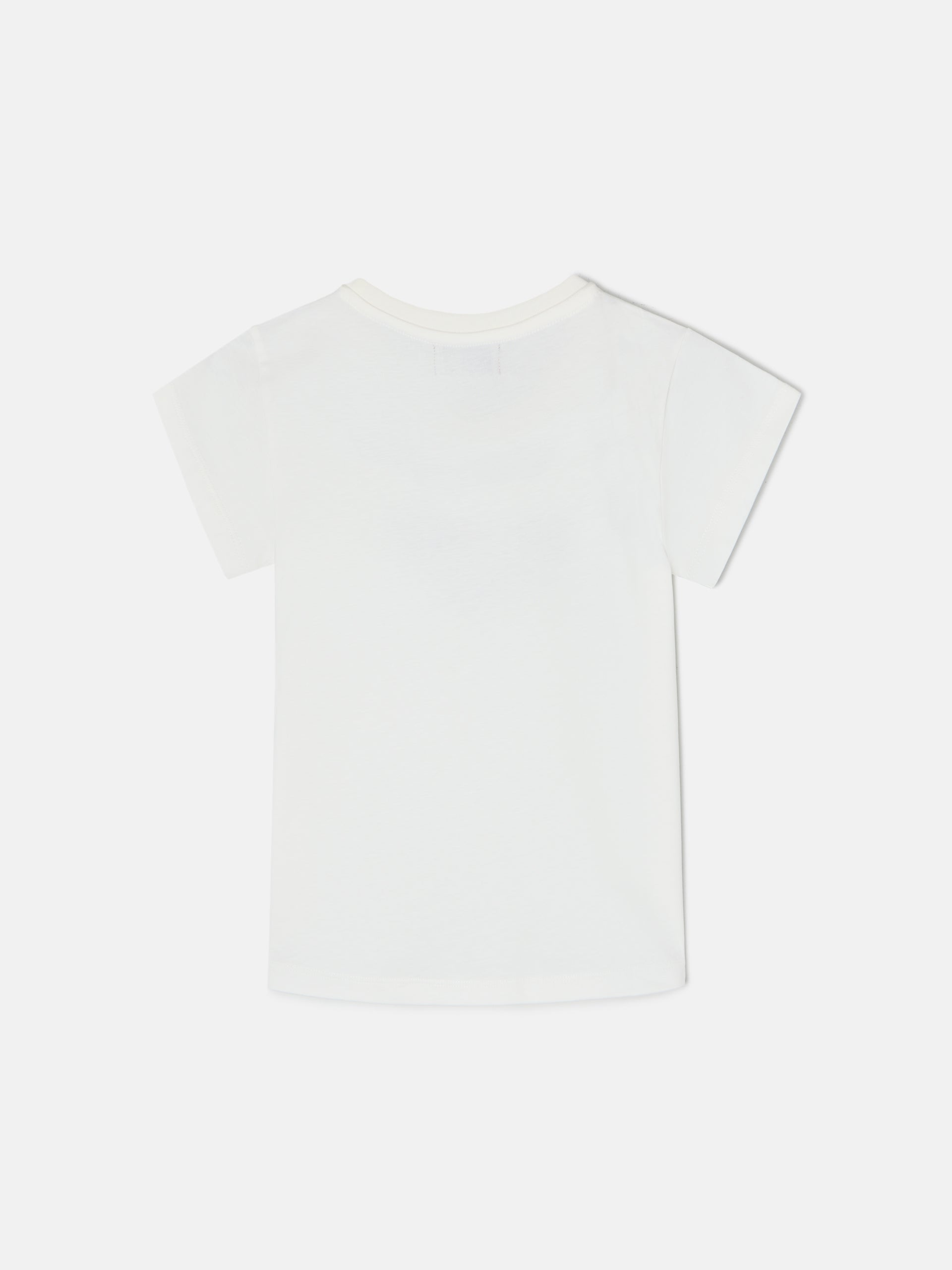 Camiseta girl letras silbon blanca