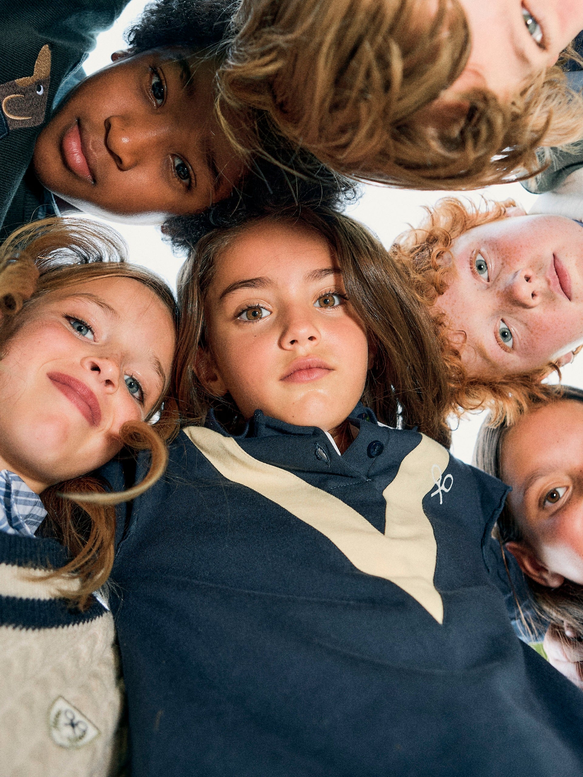 Polo girl manga larga azul marino