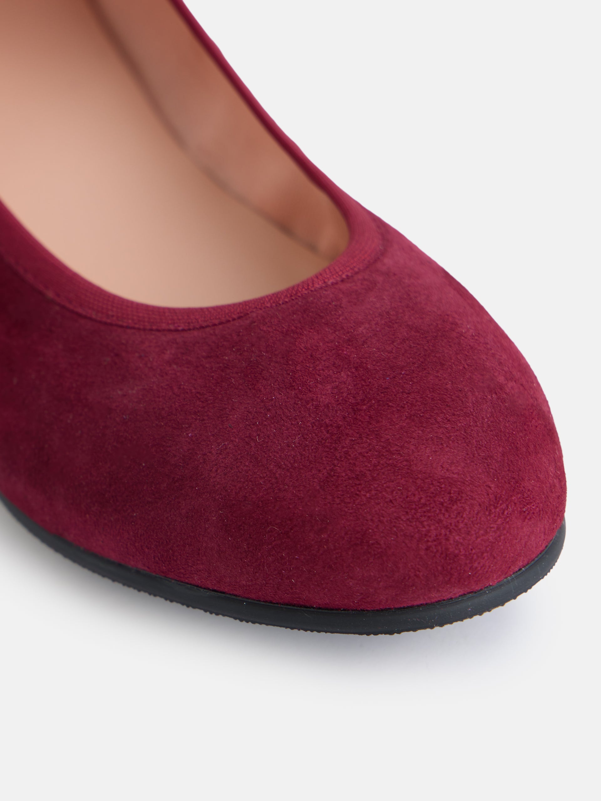 Girl's ballerinas with garnet bracelet detail