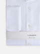 Easy iron dress shirt with double cuffs, white