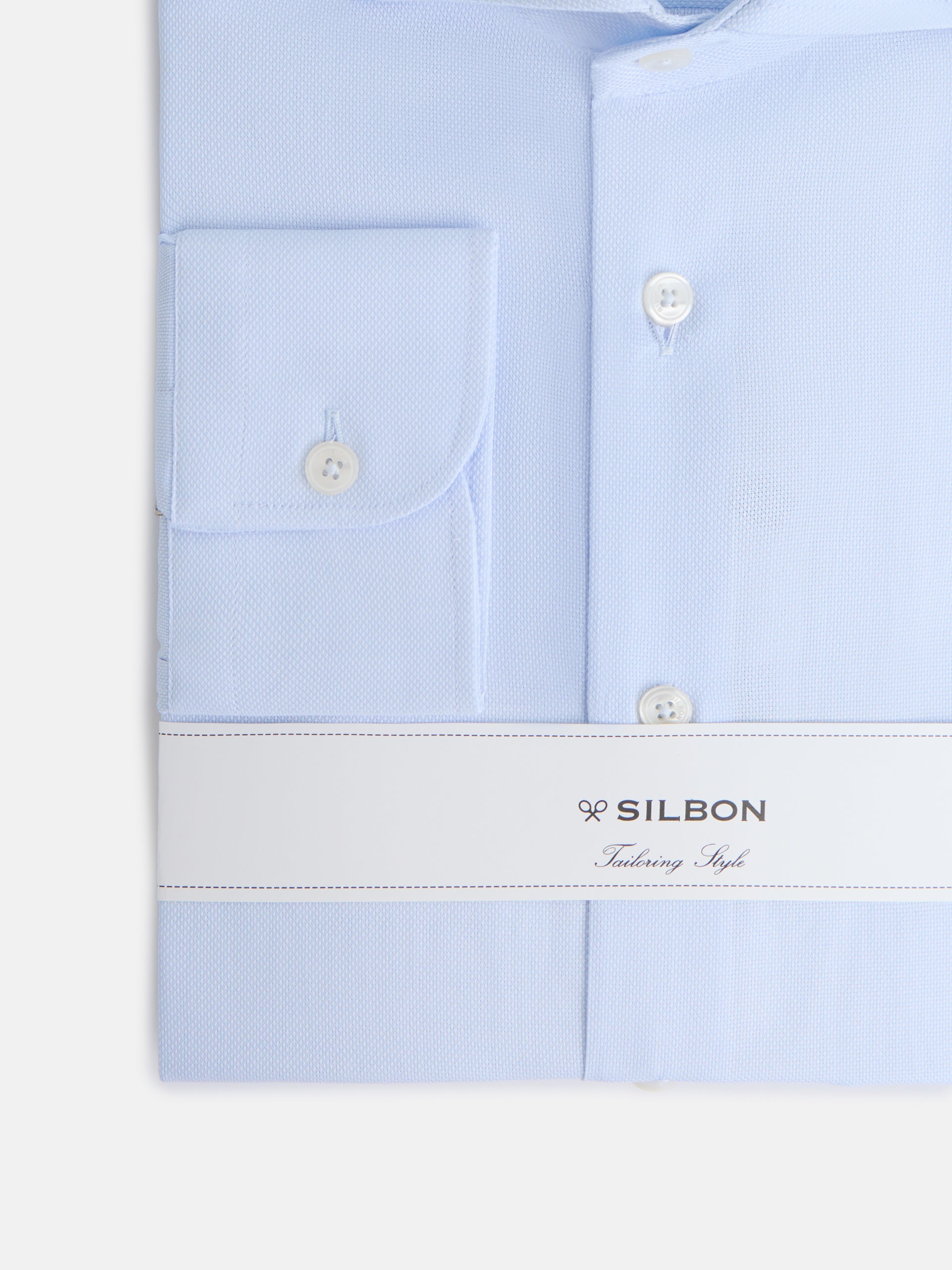 Light blue structured dress shirt