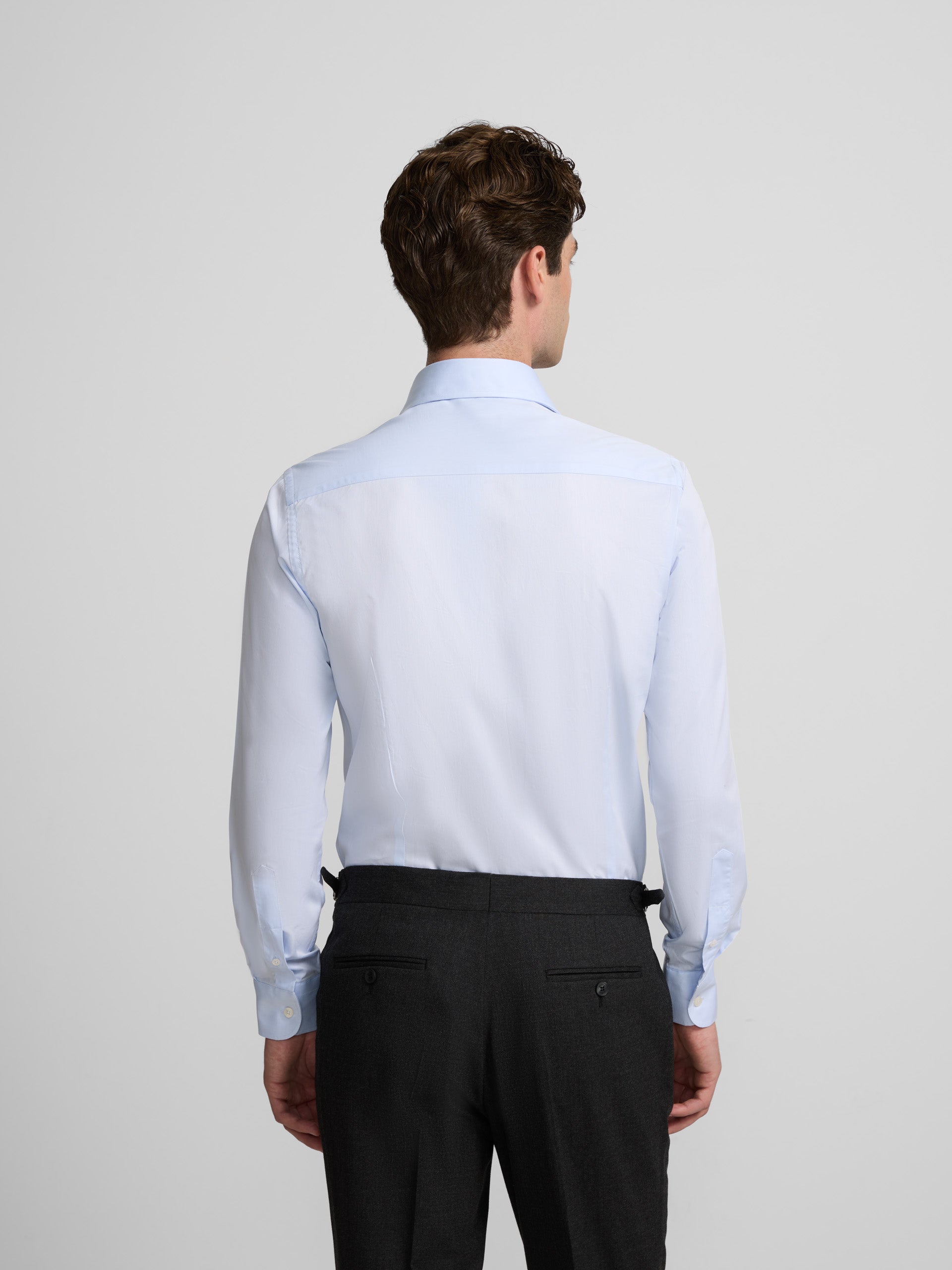 Chemise habillée à poignet simple bleu clair