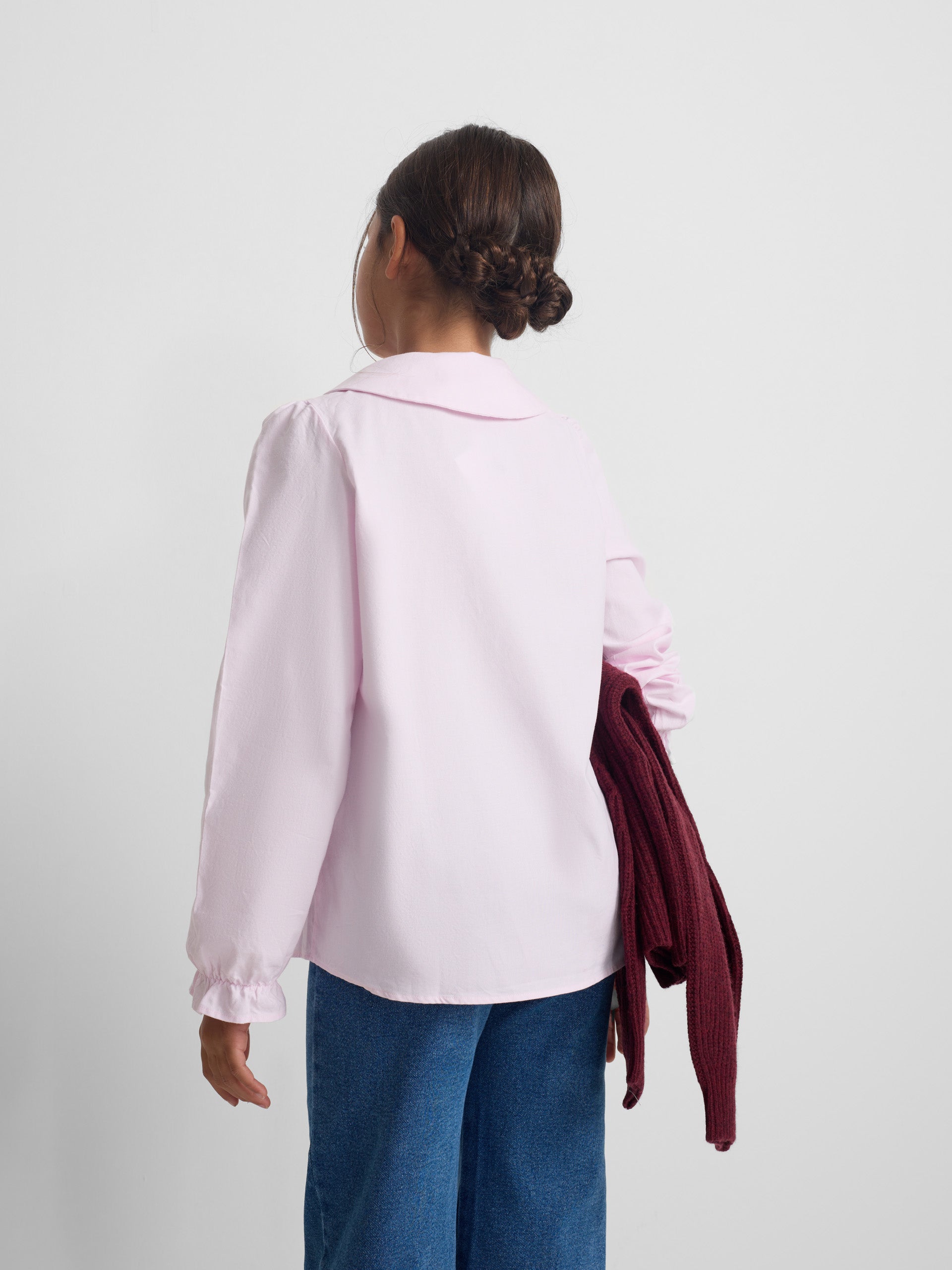 Blusa girl cuello bebe rosa