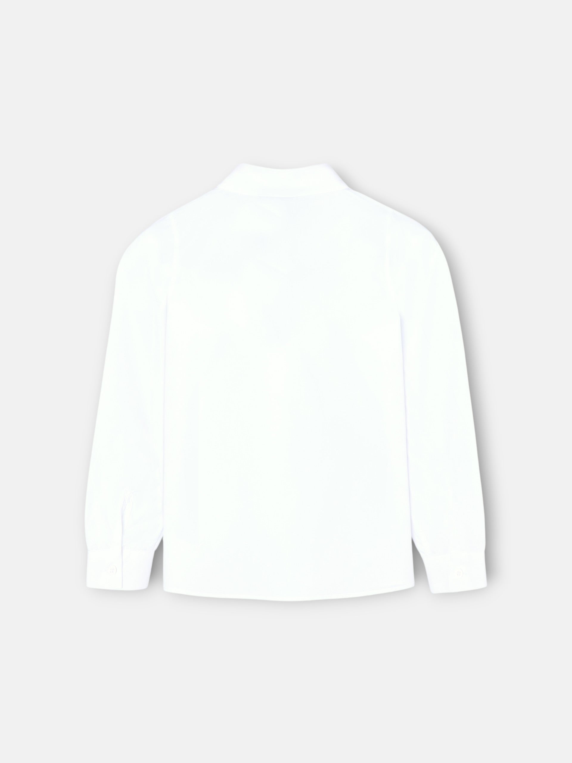 Camisa branca de menina com bordados