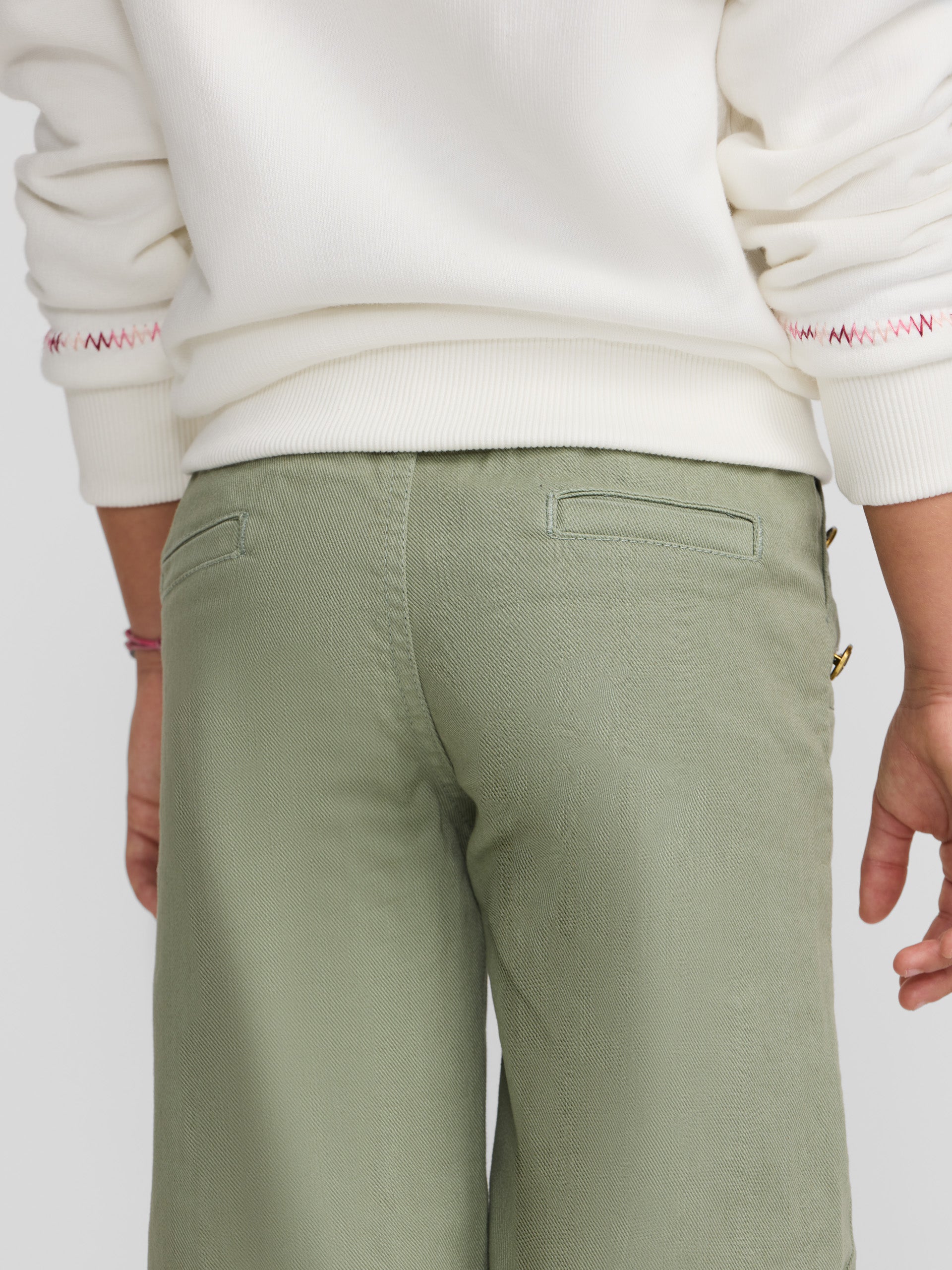 Pantalon girl marinero verde