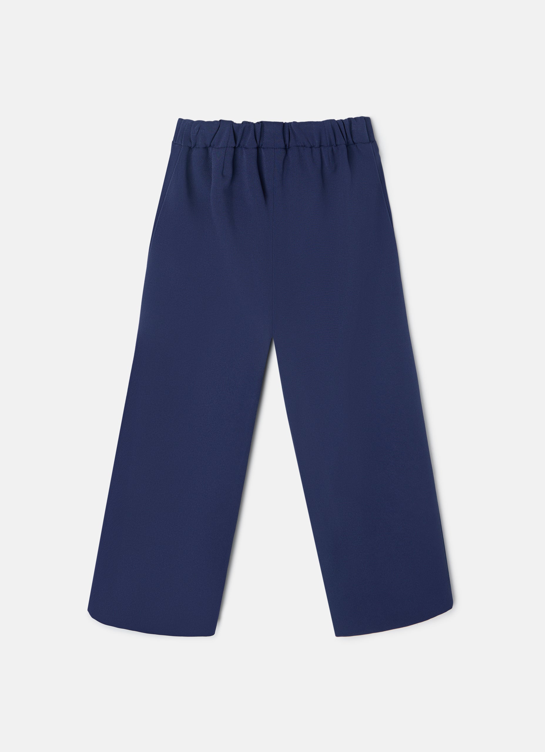 Girl's navy blue bow pants