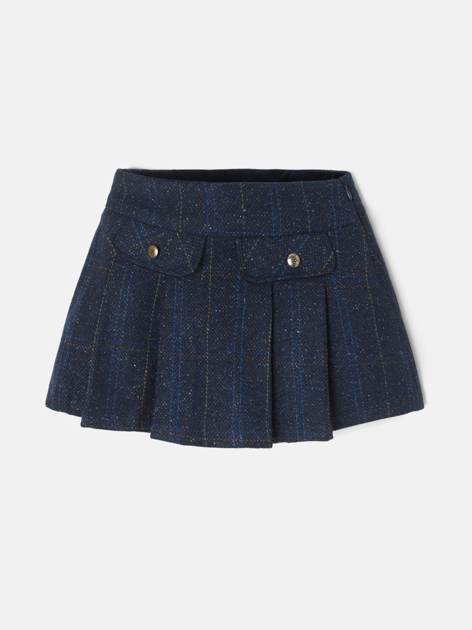 Falda girl cuadros azules