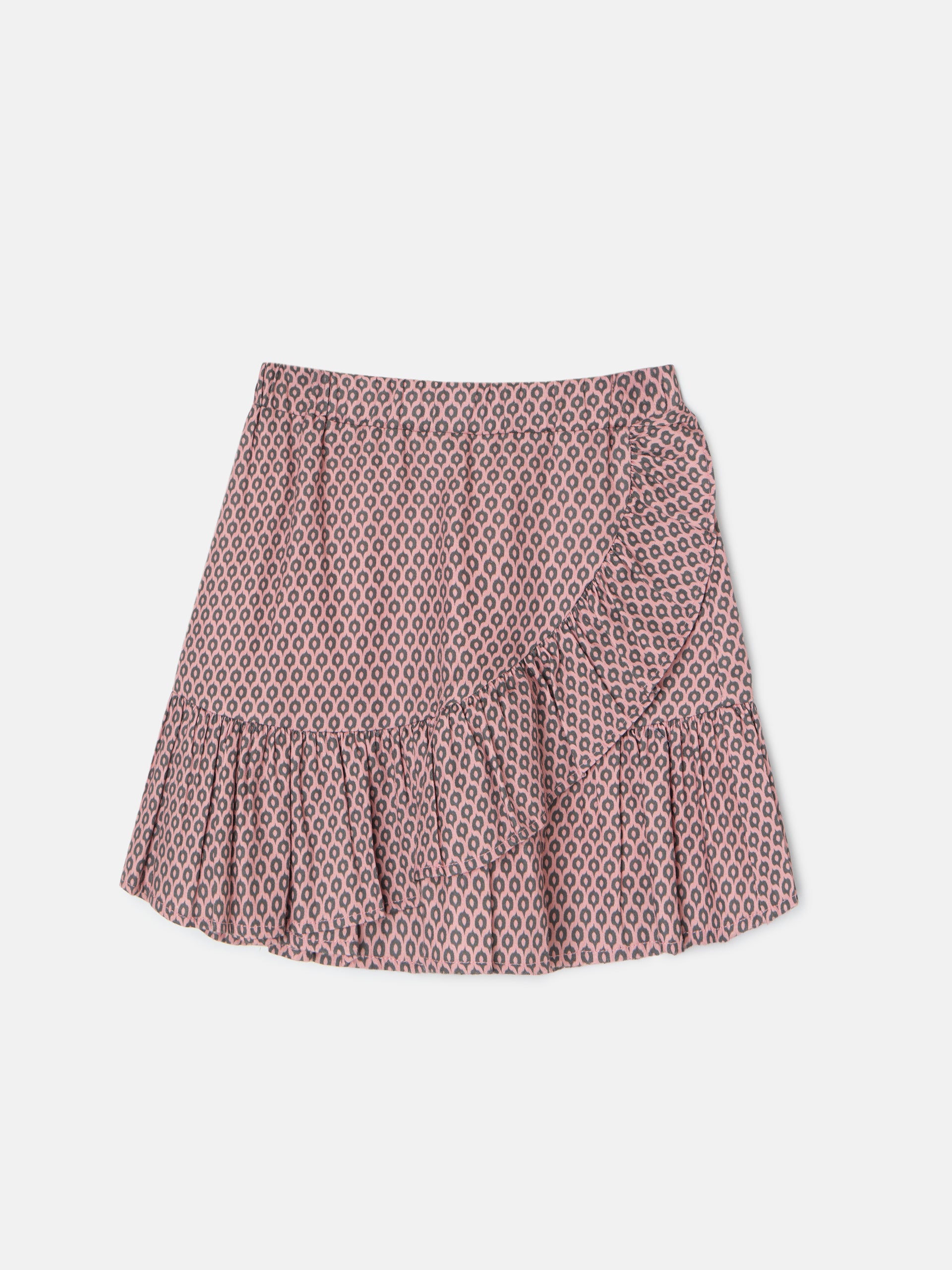 Falda girl estampado etnico rosa