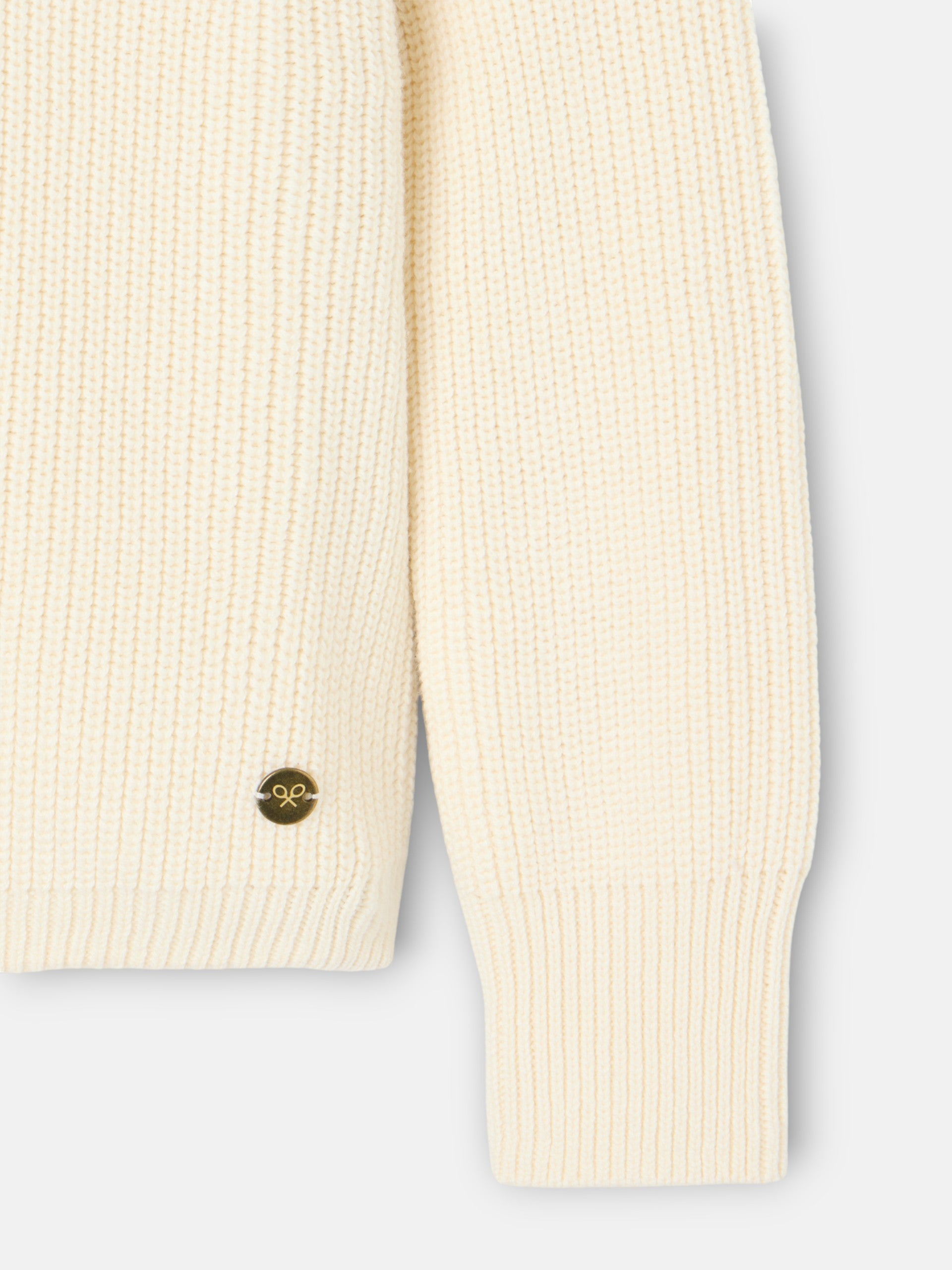 Jersey girl punto crochet crudo