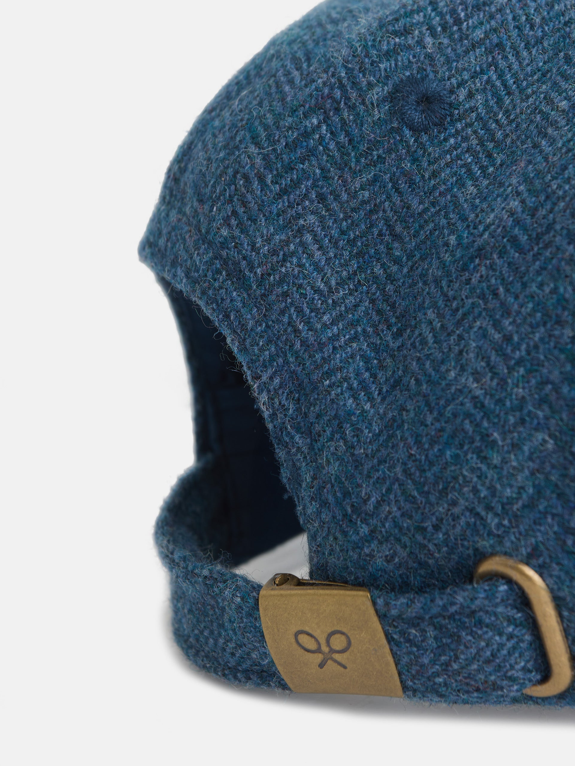 Casquette fille bleu marine à chevrons et raquettes