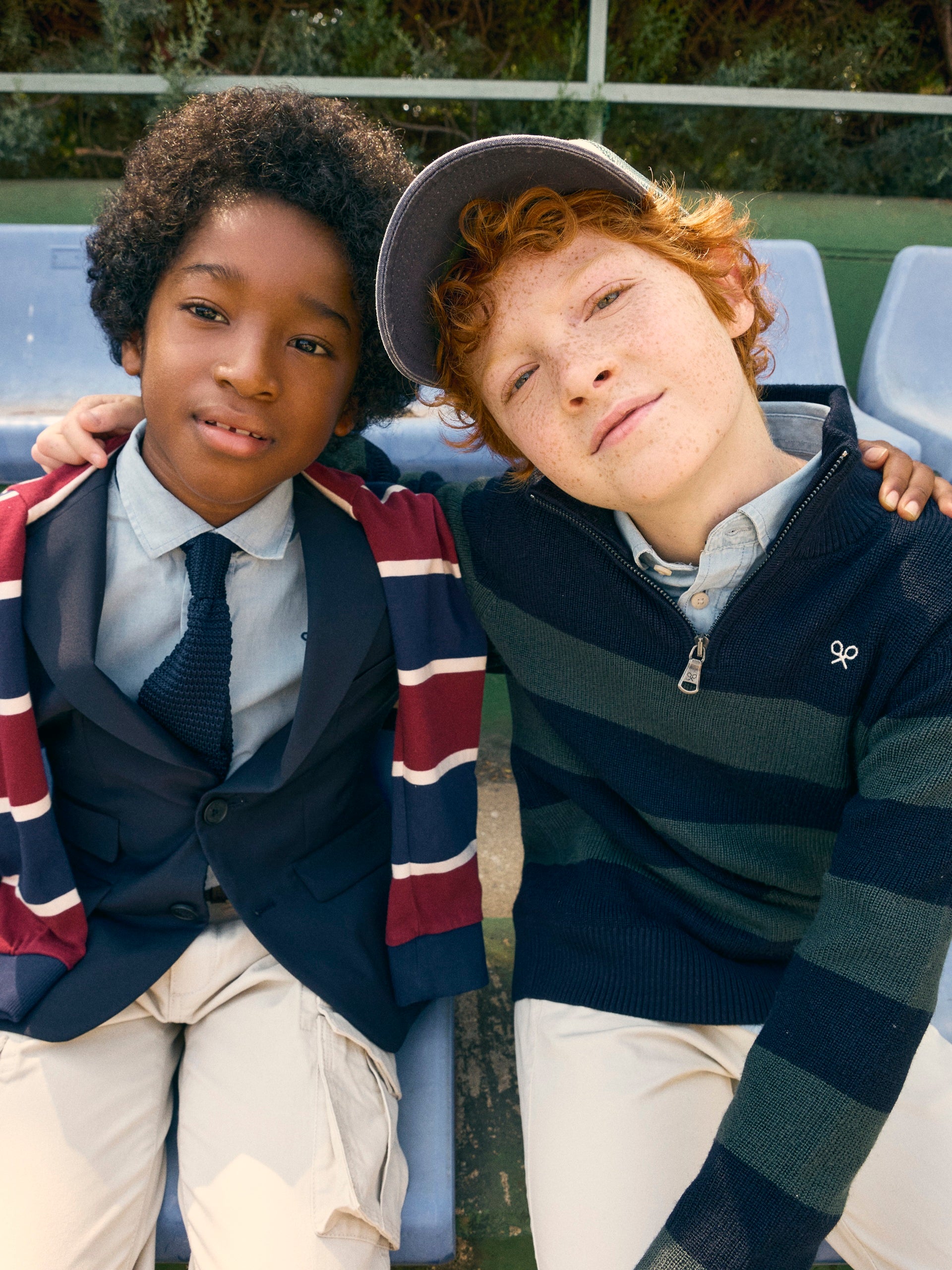 Americana kids clasica lisa azul marino