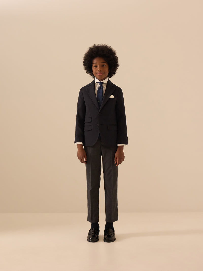 Veste blazer classique enfant bleu marine