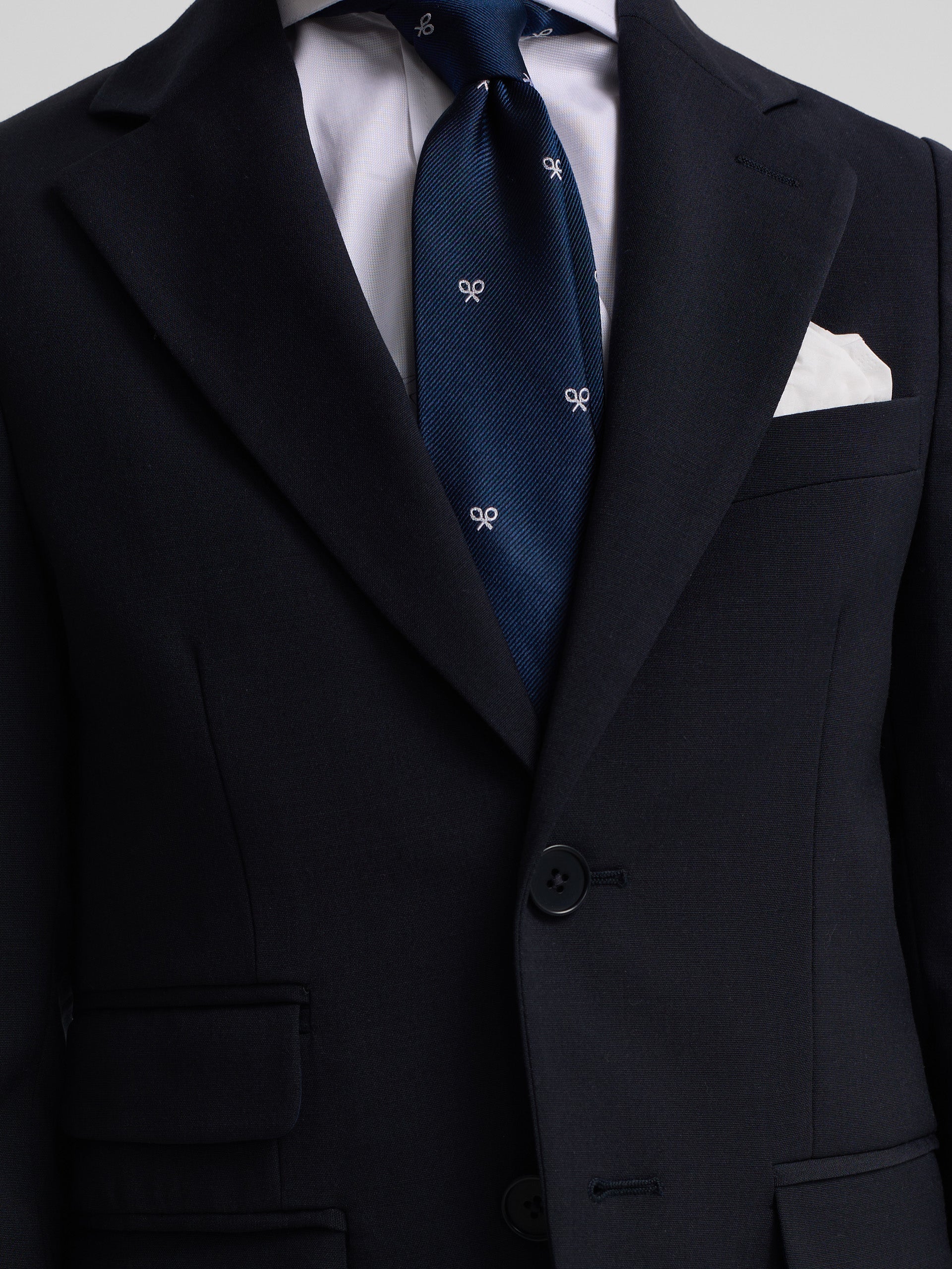 Classic plain navy blue kids blazer