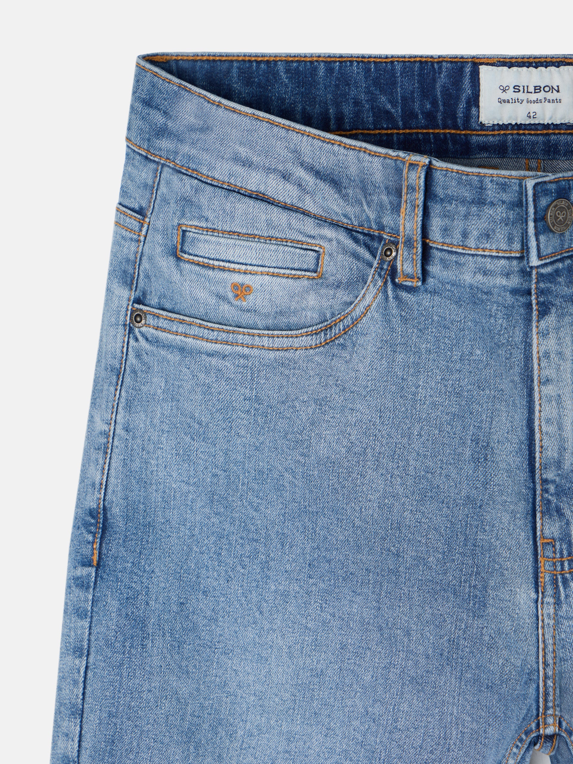 Pantalon sport denim azul medio