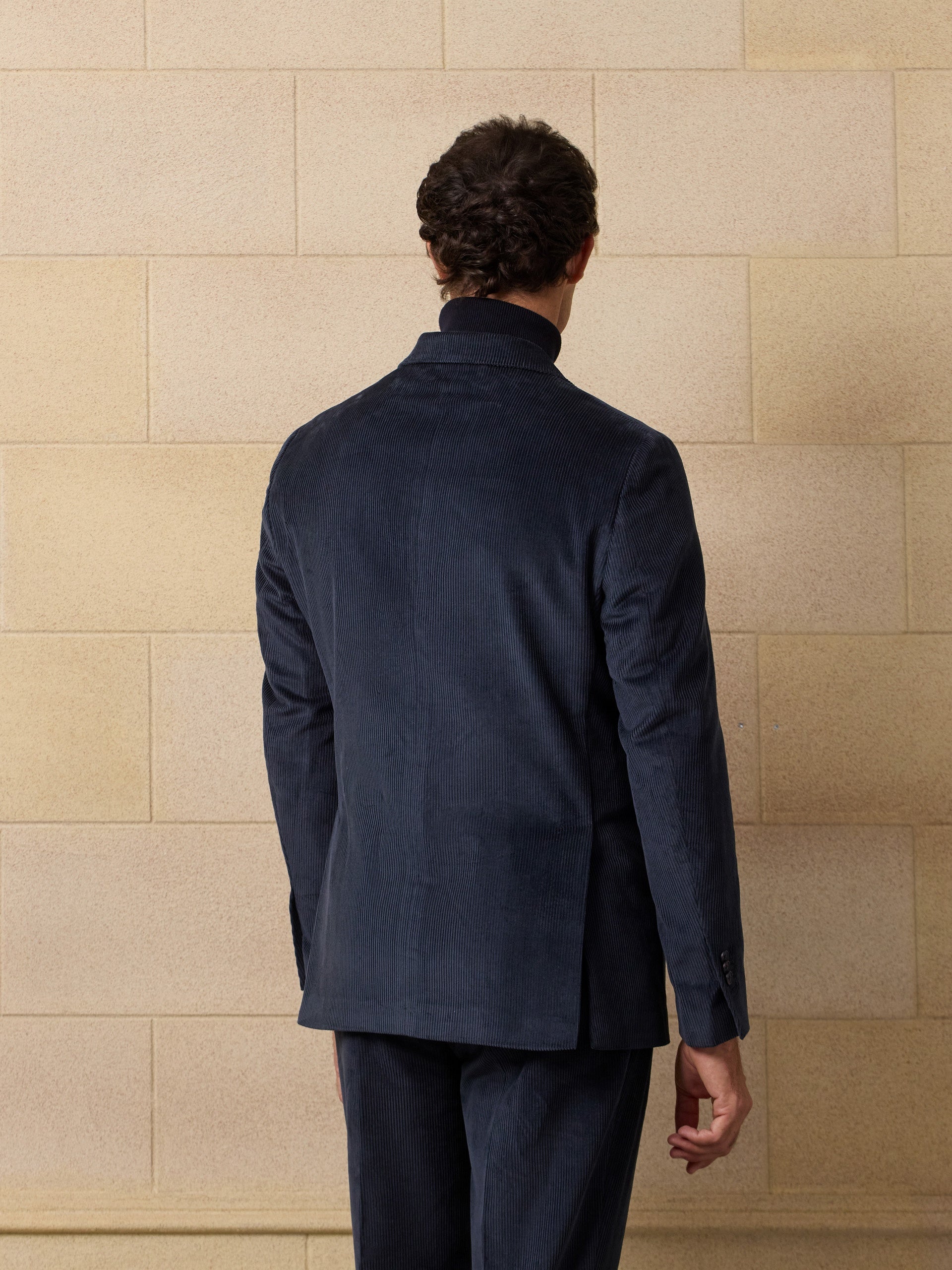 Americana traje unique pana azul marino