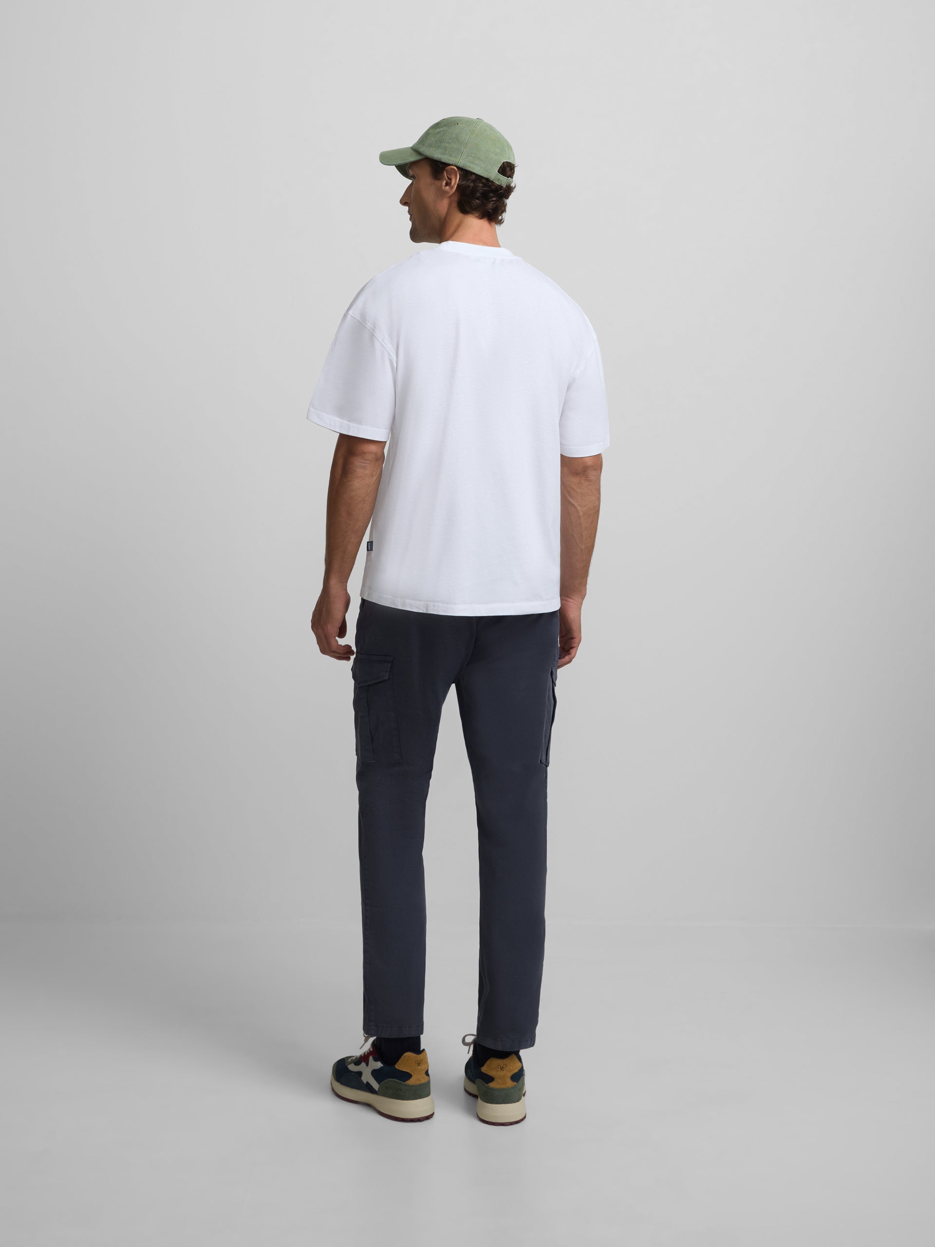 Pantalon jogger cargo pinza azul marino