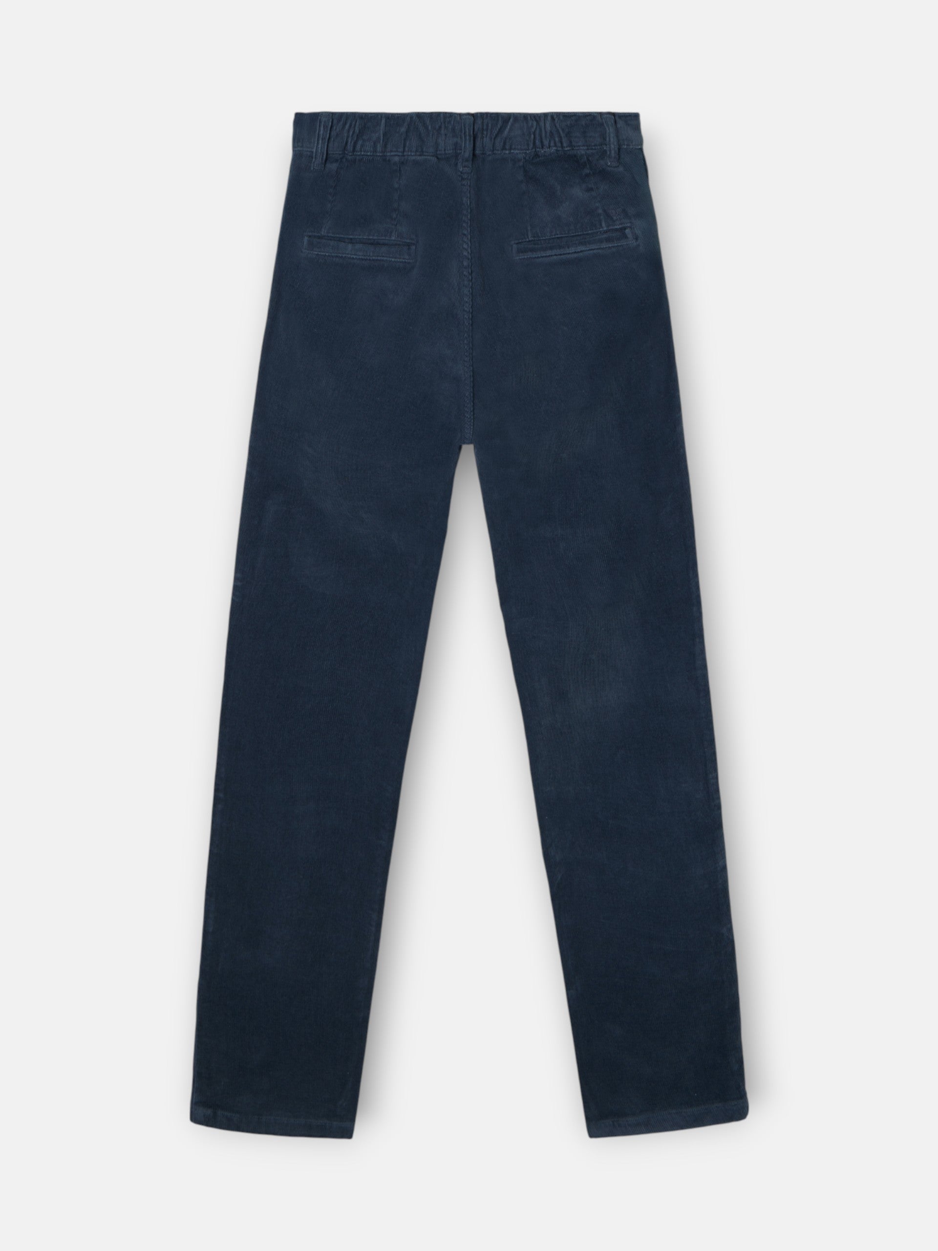 Pantalon de jogging en velours côtelé bleu marine à plis