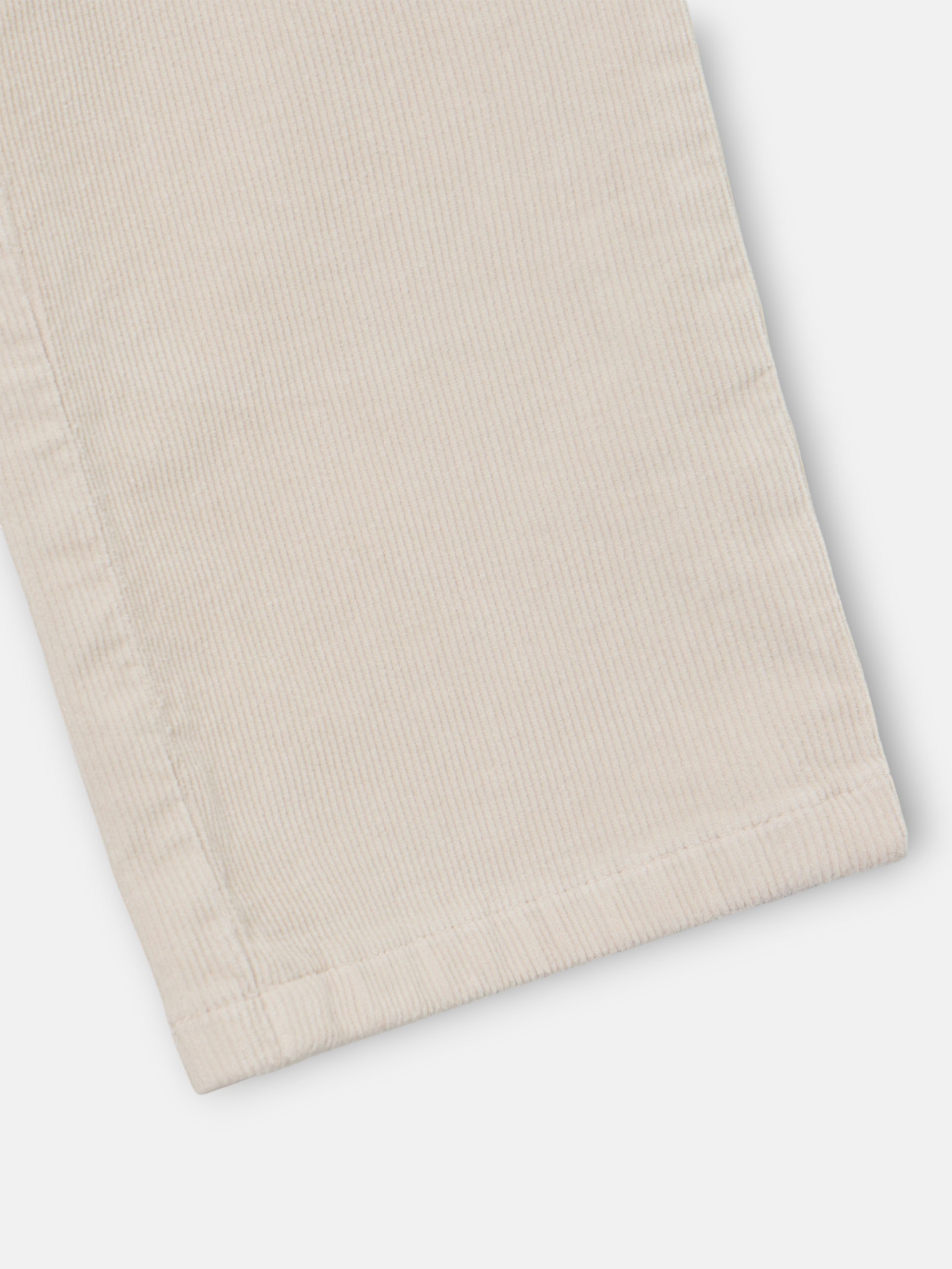 Pantalon de jogging plissé en velours côtelé beige clair