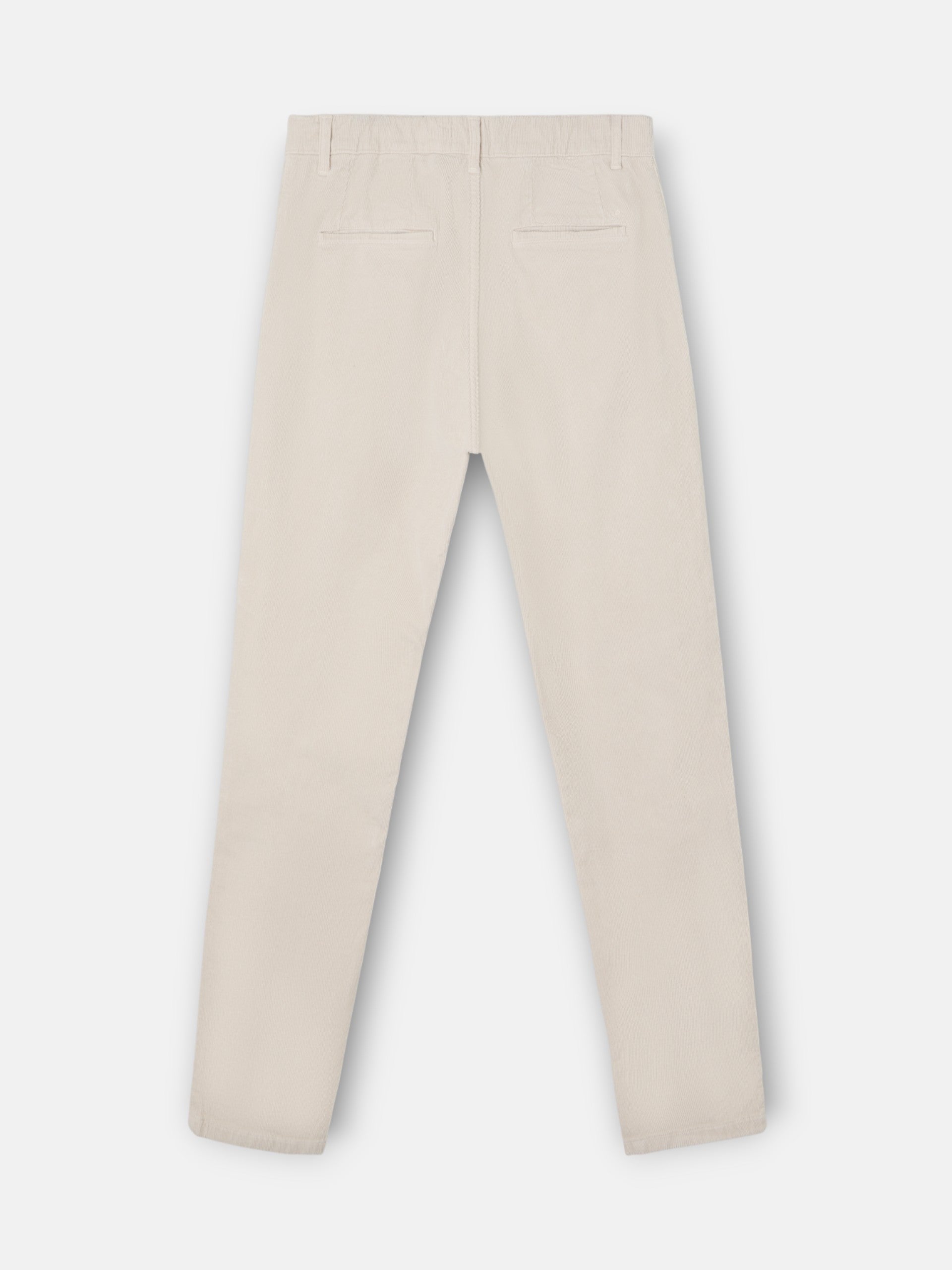 Pantalon de jogging plissé en velours côtelé beige clair