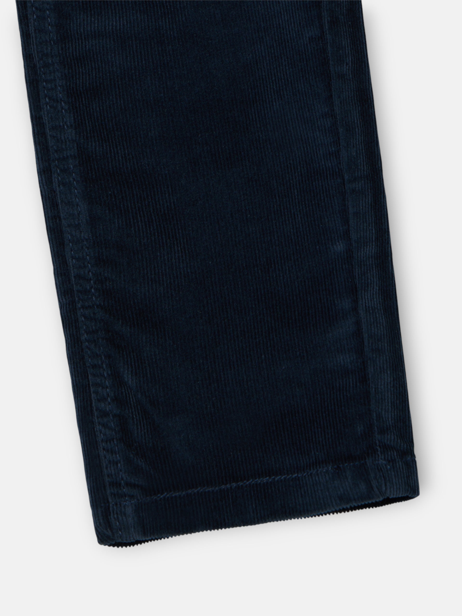 Pantalon de sport cinq poches en velours côtelé bleu marine