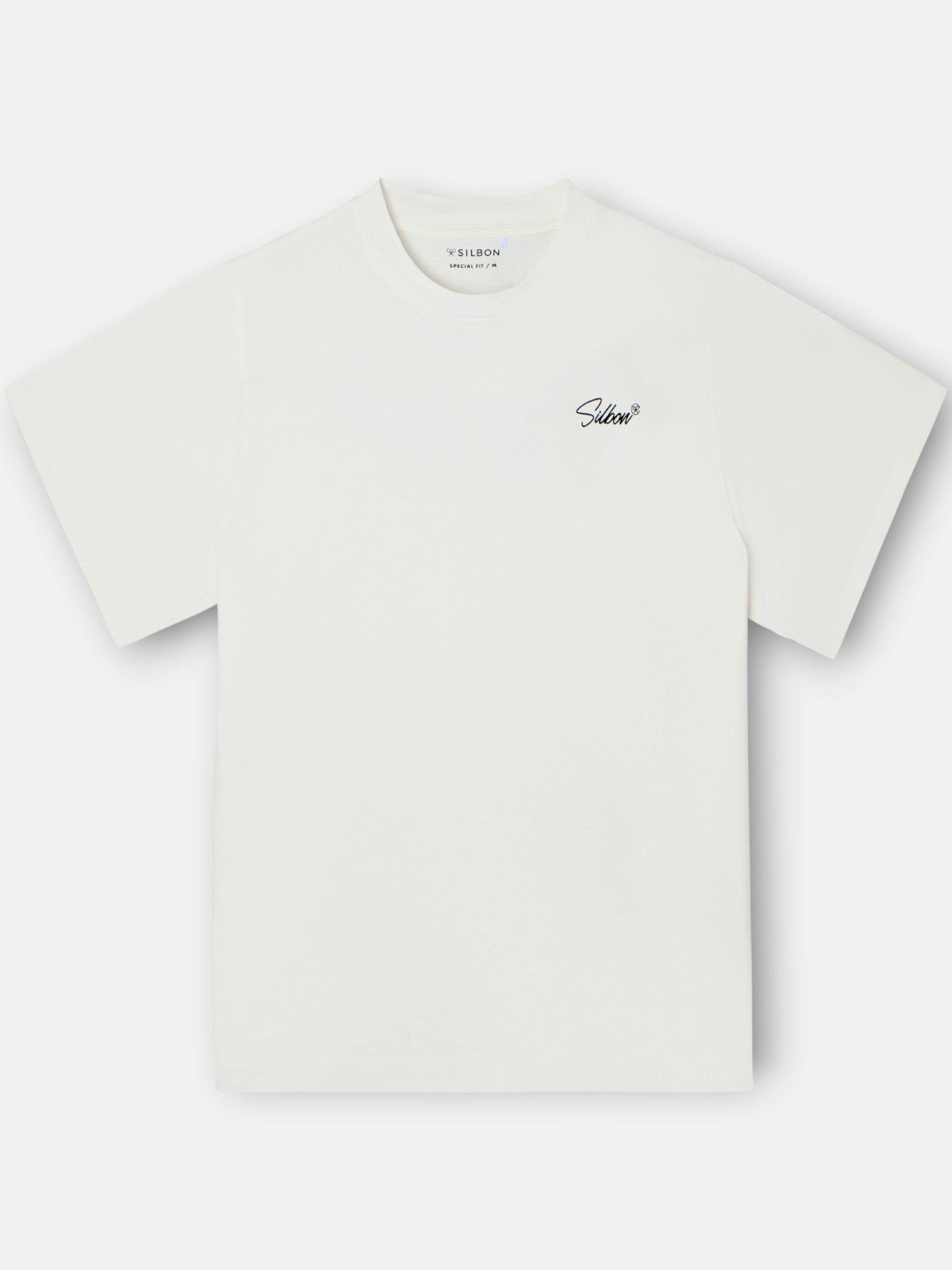 Camiseta dark special fit silbon clothing crema