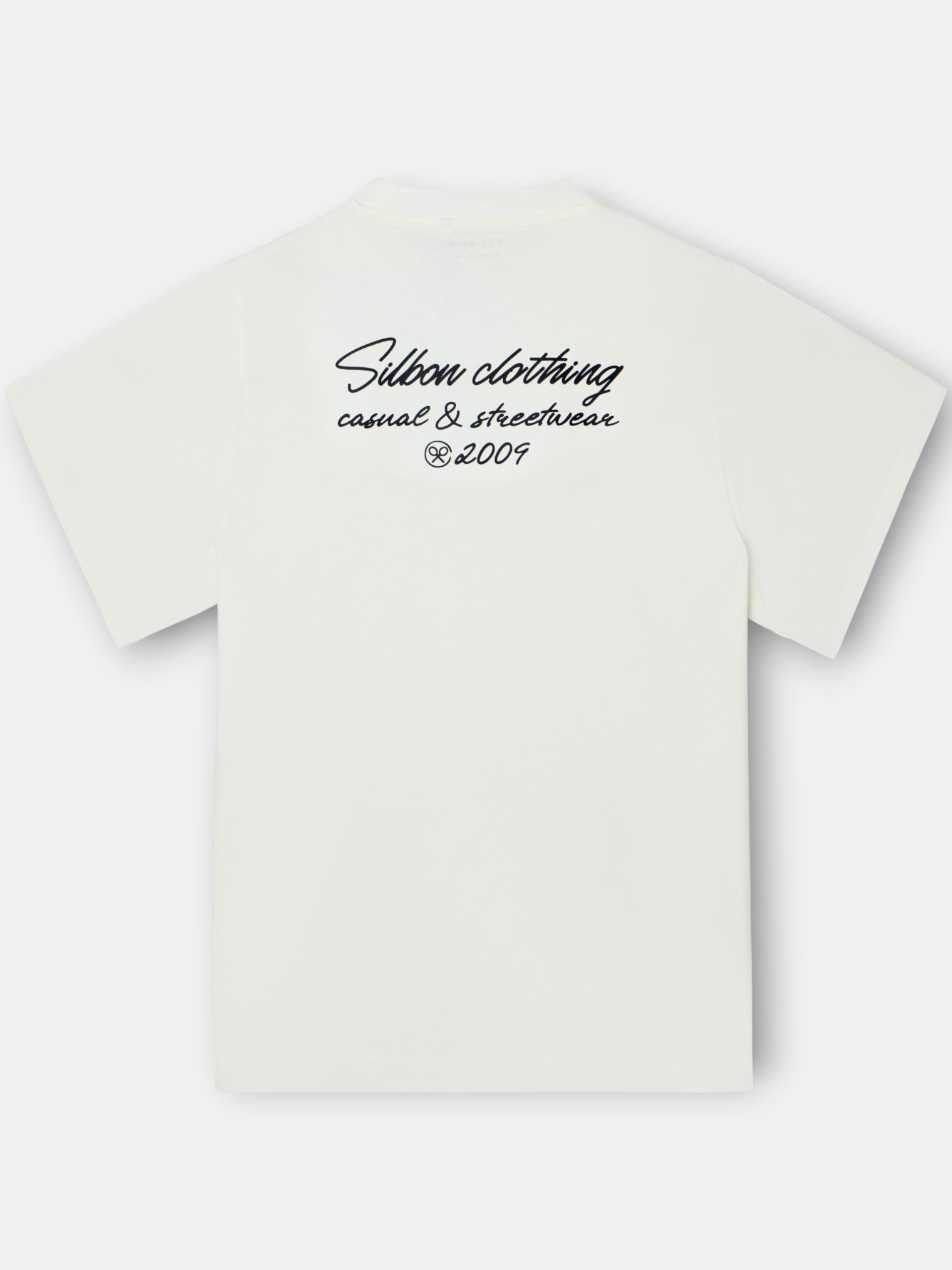 Camiseta dark special fit silbon clothing crema