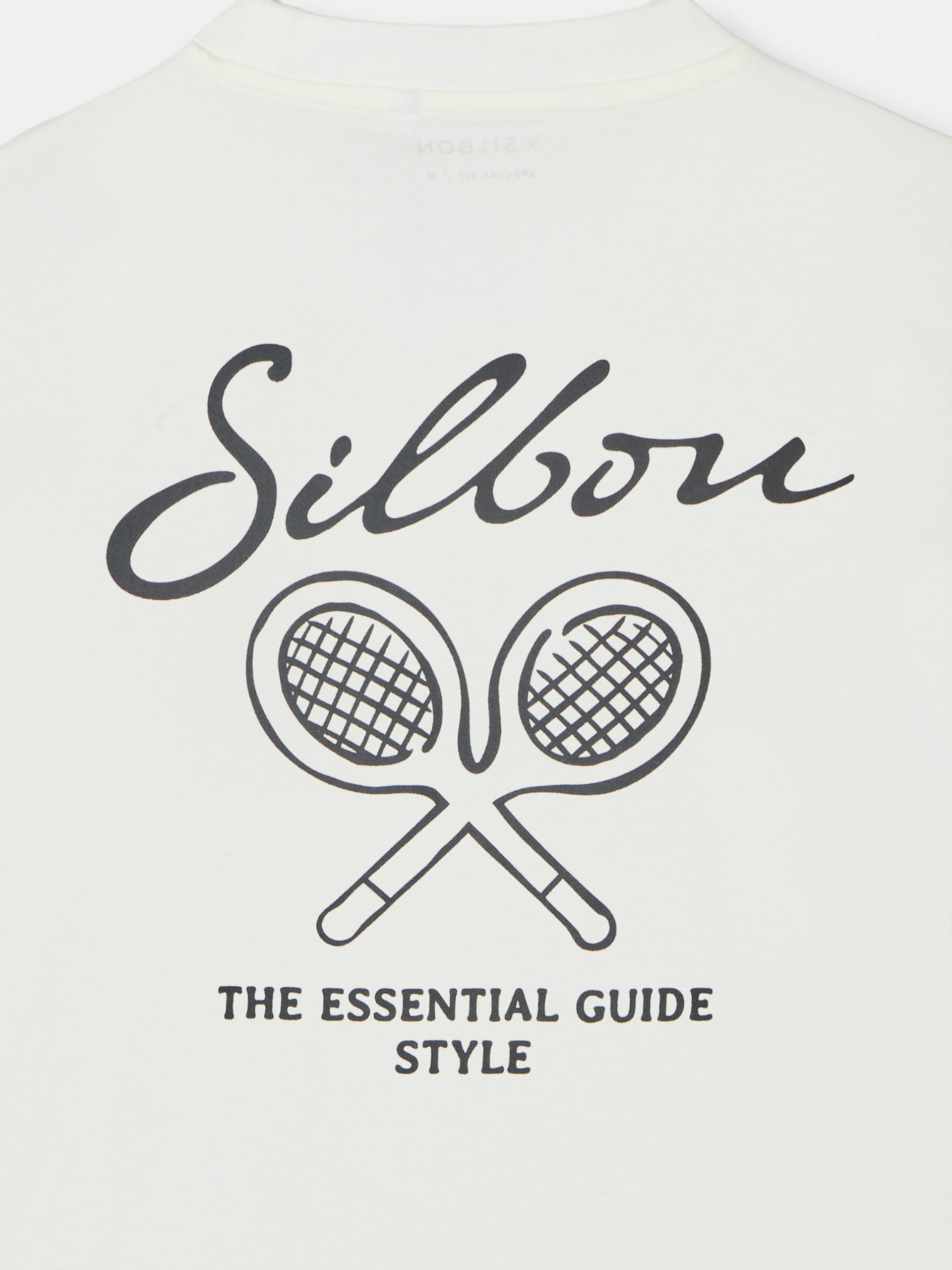 Camiseta dark special fit silbon rackets crema